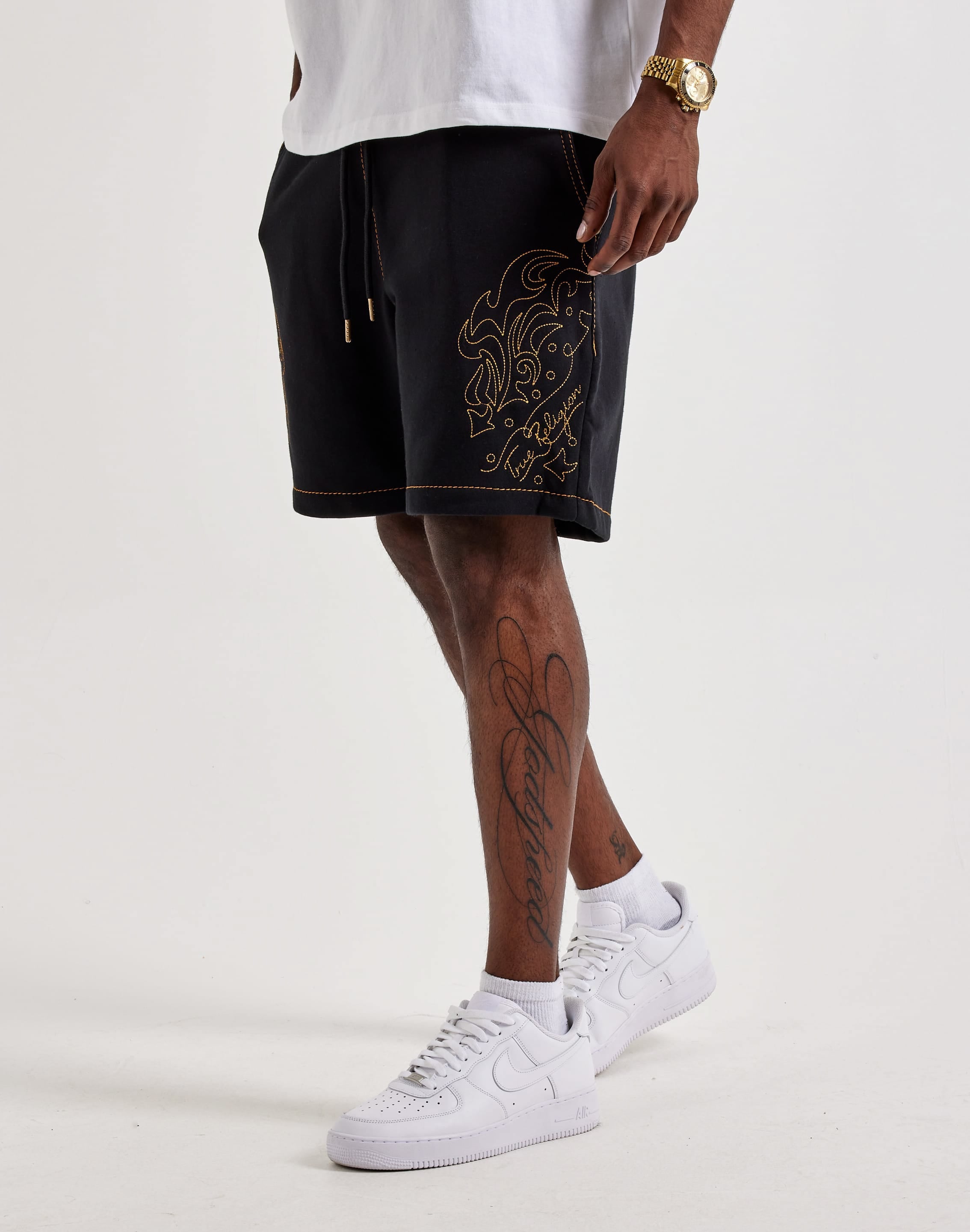 Photo of True Religion Rodeo Big T Fleece Sweat Shorts