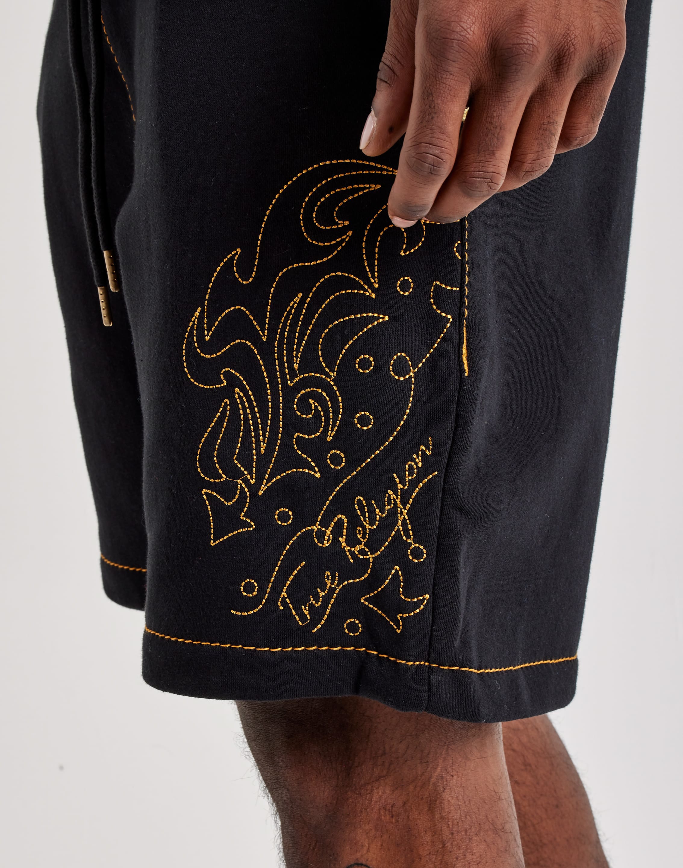 Photo of True Religion Rodeo Big T Fleece Sweat Shorts