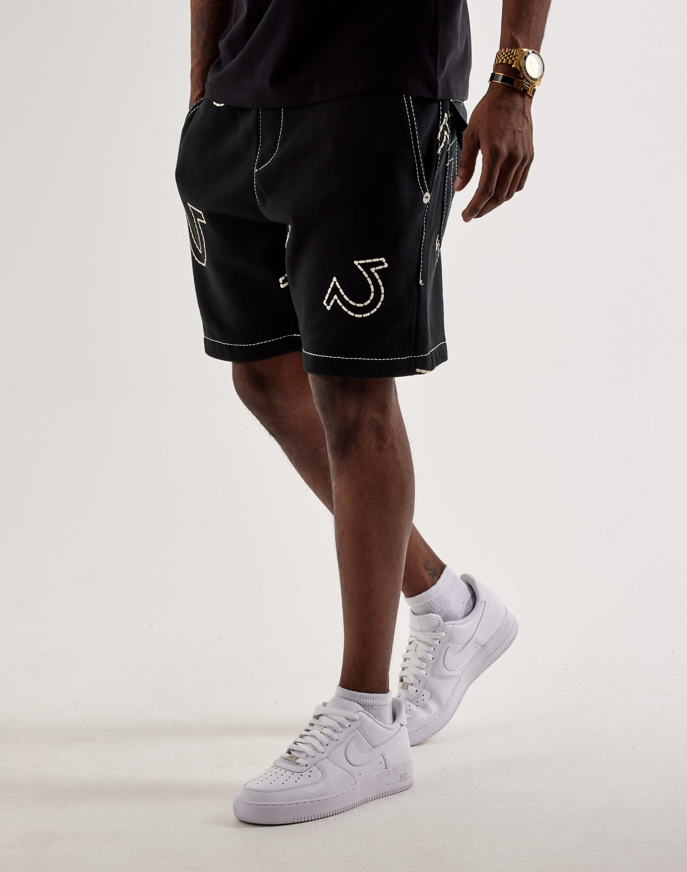 True Religion Big T Fleece Shorts – DTLR