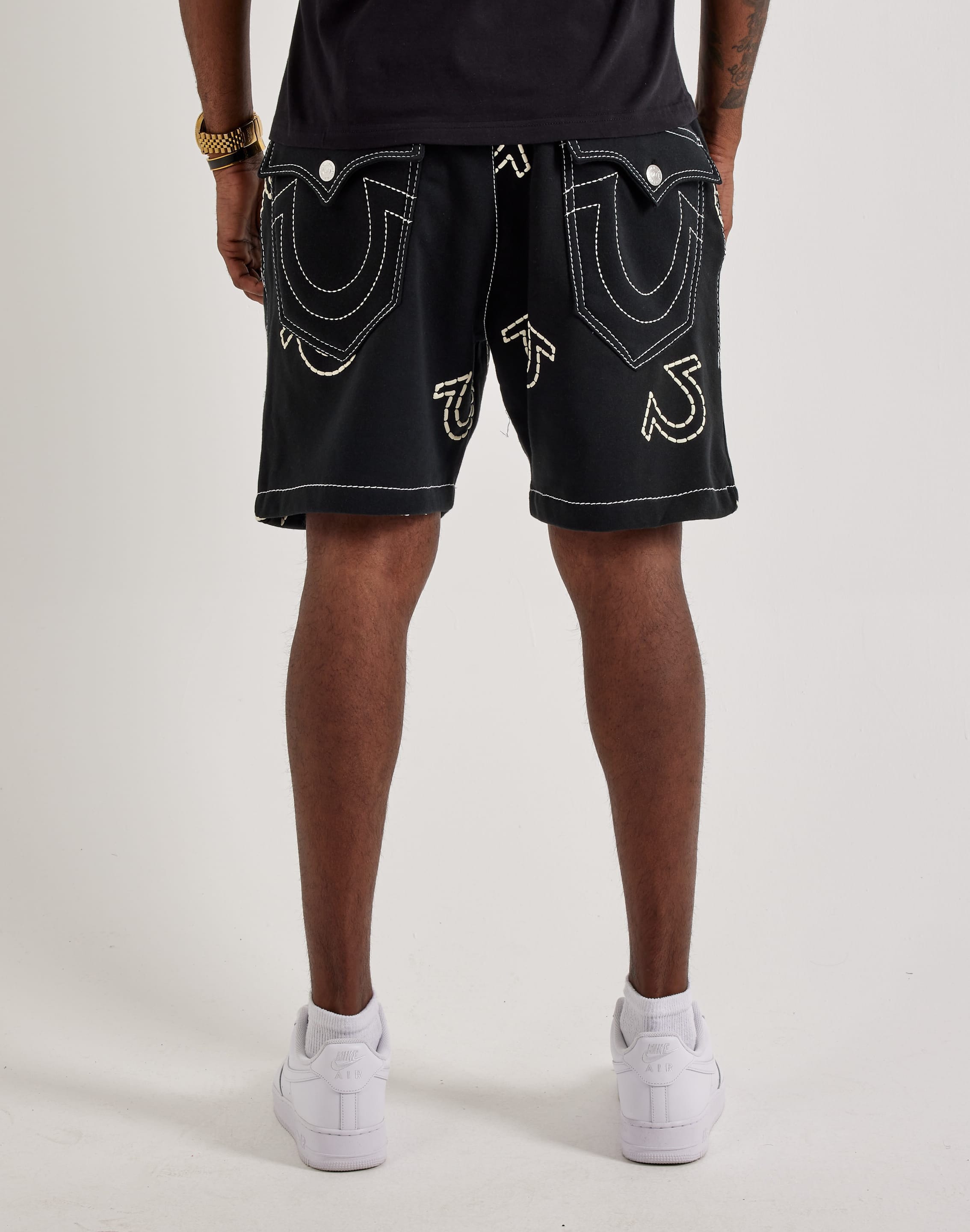 True Religion Big T Fleece Shorts – DTLR
