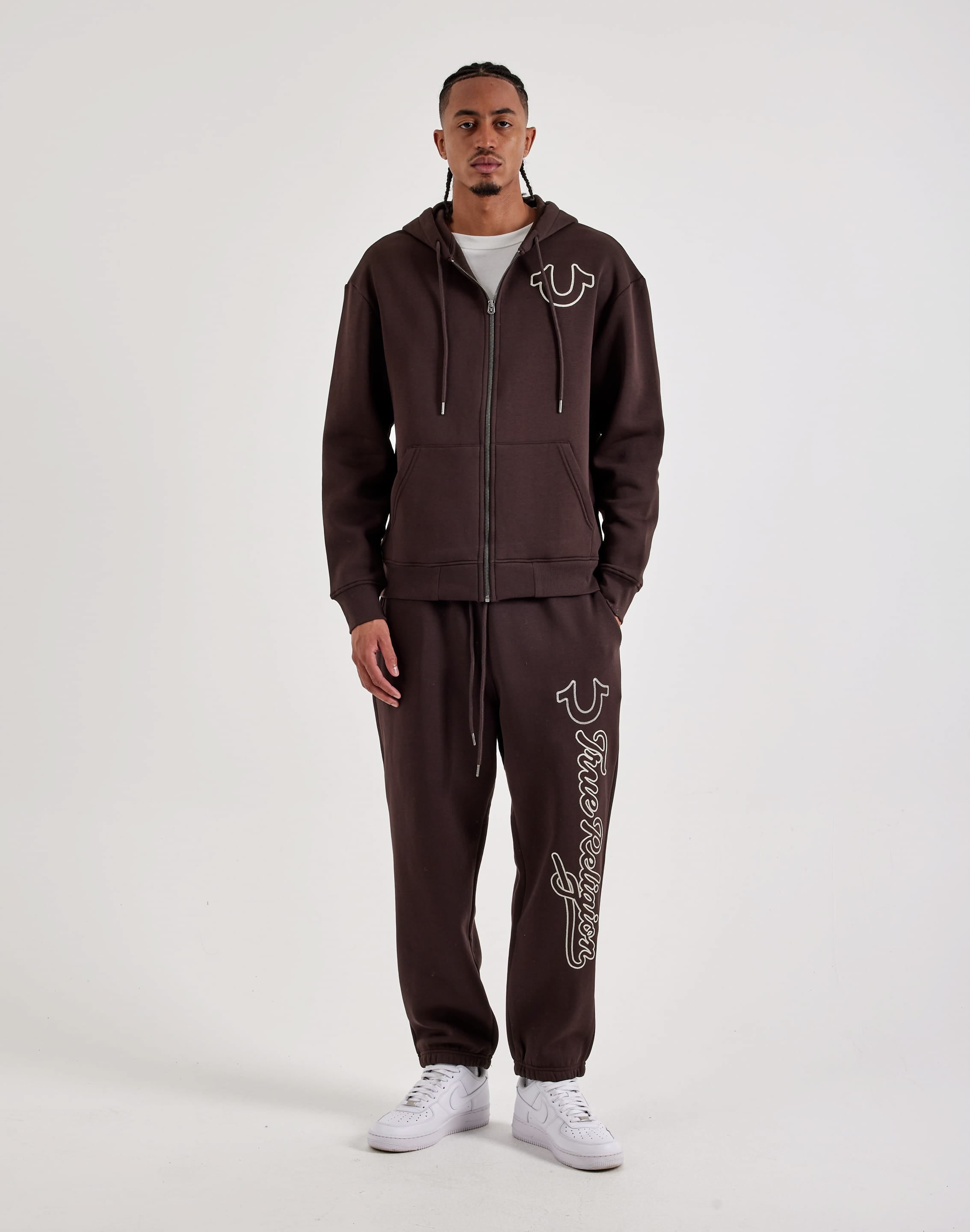Photo of True Religion Ropestitch Full-Zip Fleece Hoodie