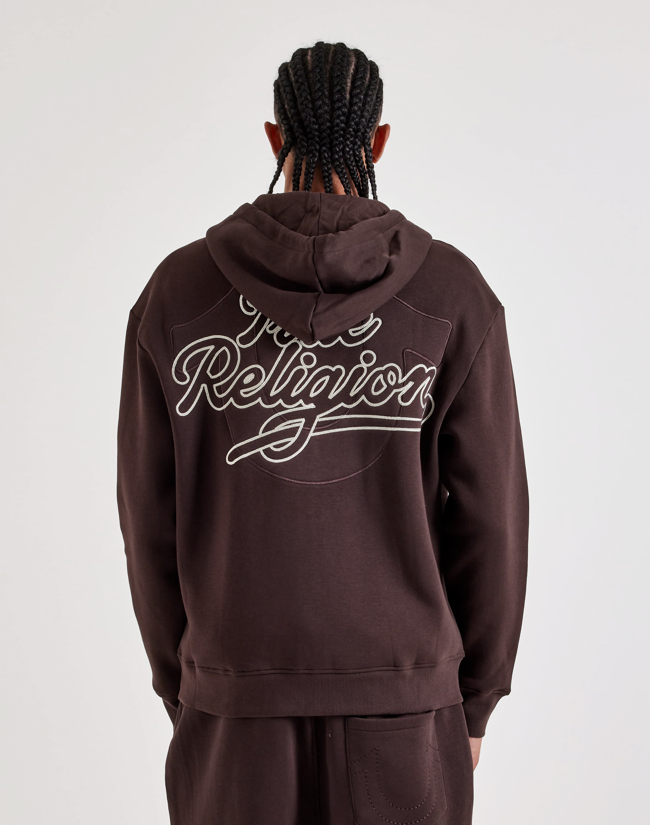 Photo of True Religion Ropestitch Full-Zip Fleece Hoodie