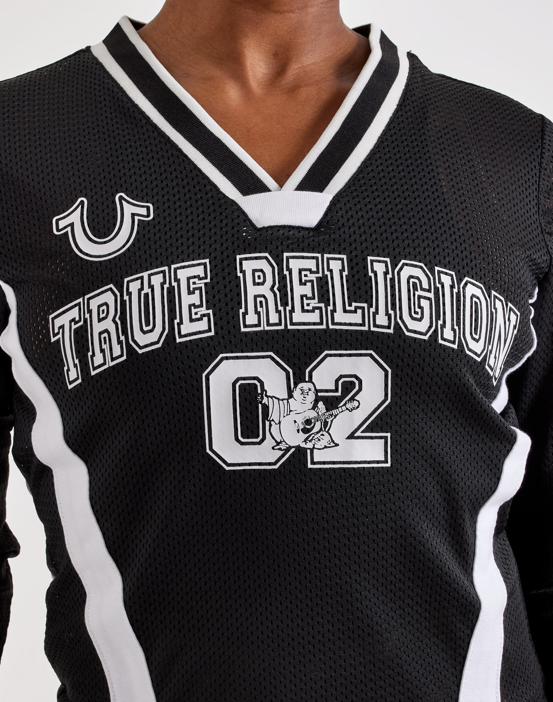 Photo of True Religion Mesh Sporty Long-Sleeve Top