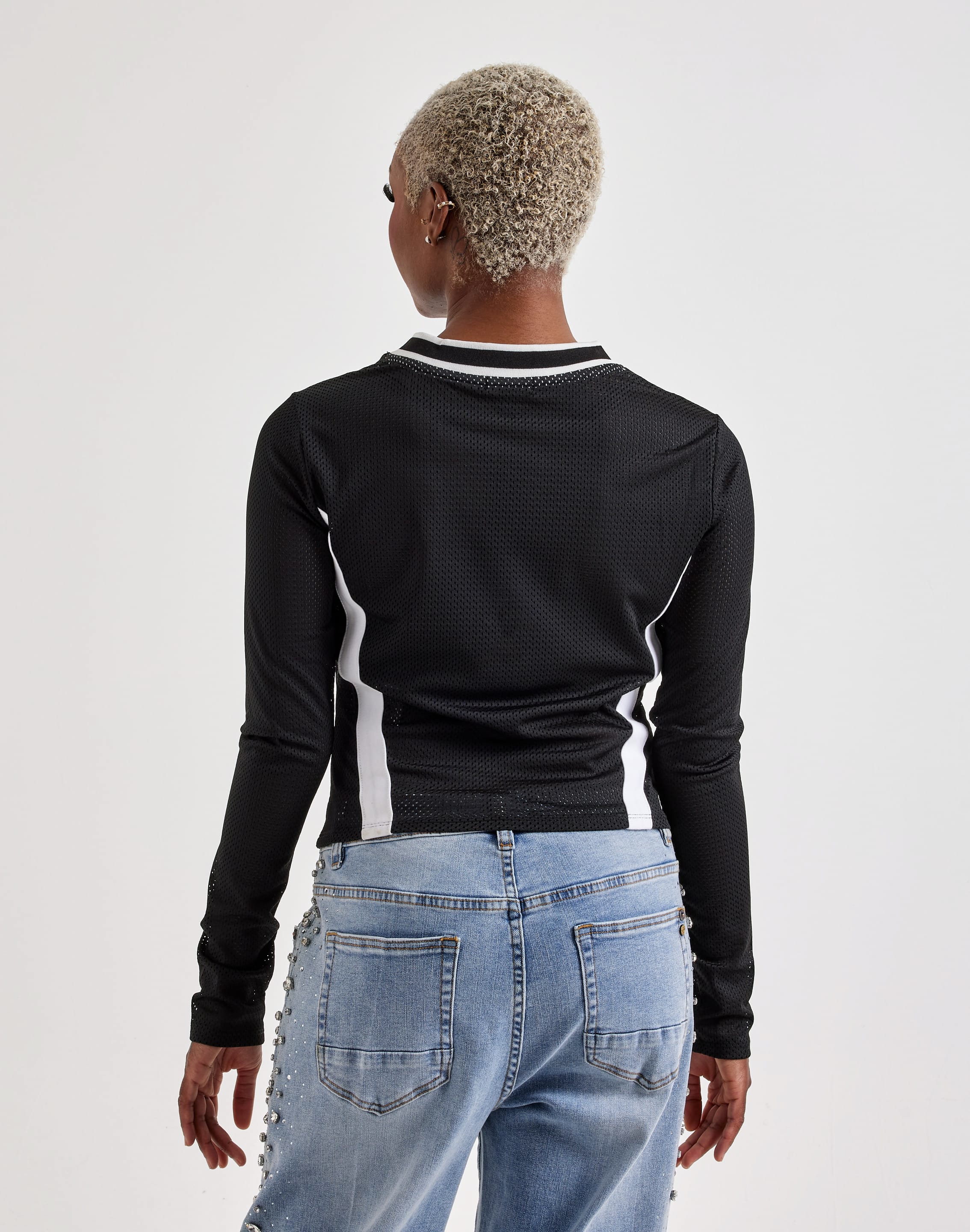 Photo of True Religion Mesh Sporty Long-Sleeve Top