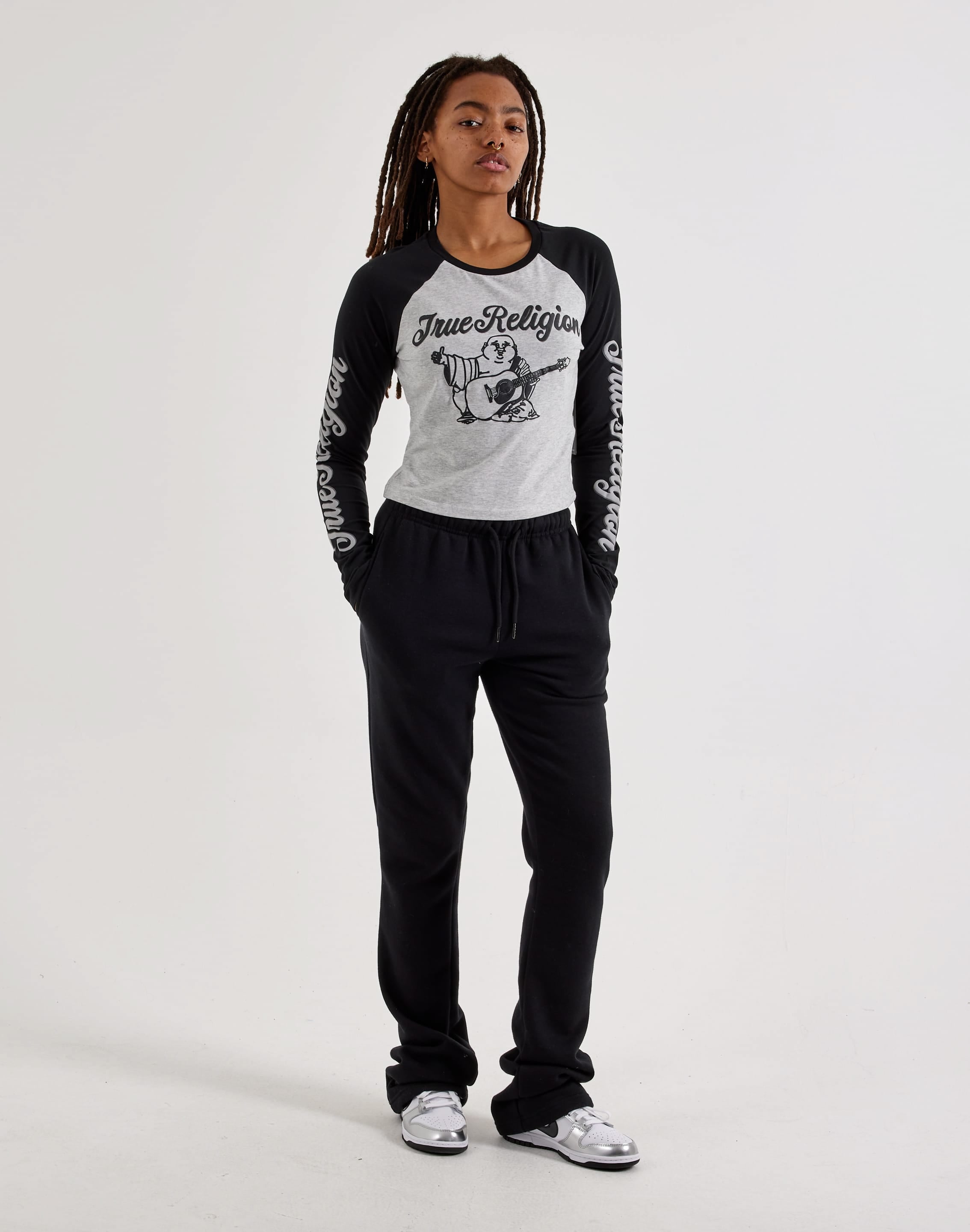 True Religion Buddha Long-Sleeve Raglan Tee, image 4 of 4
