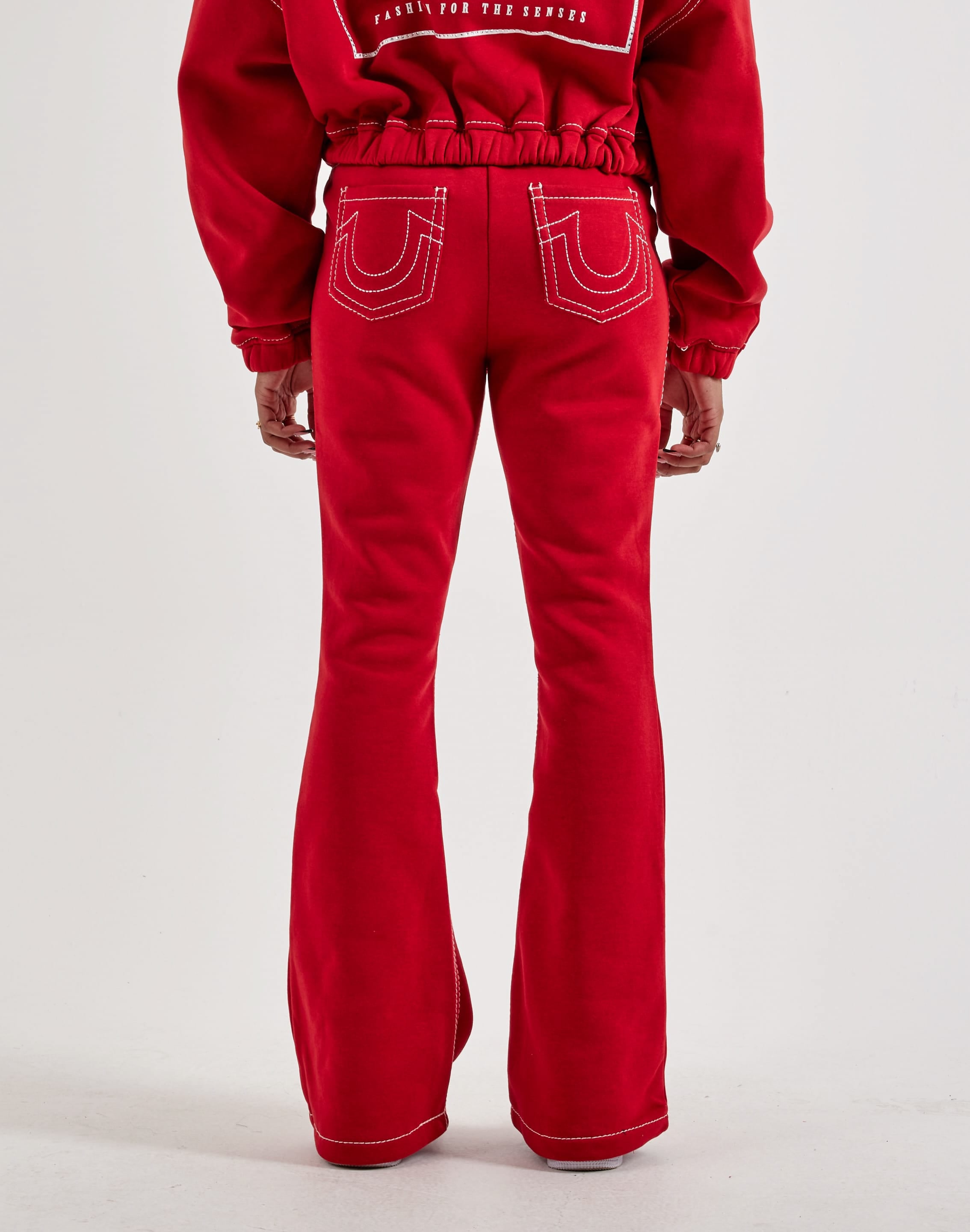 True Religion Big T Crystal Logo Bootcut Sweatpants, image 2 of 4