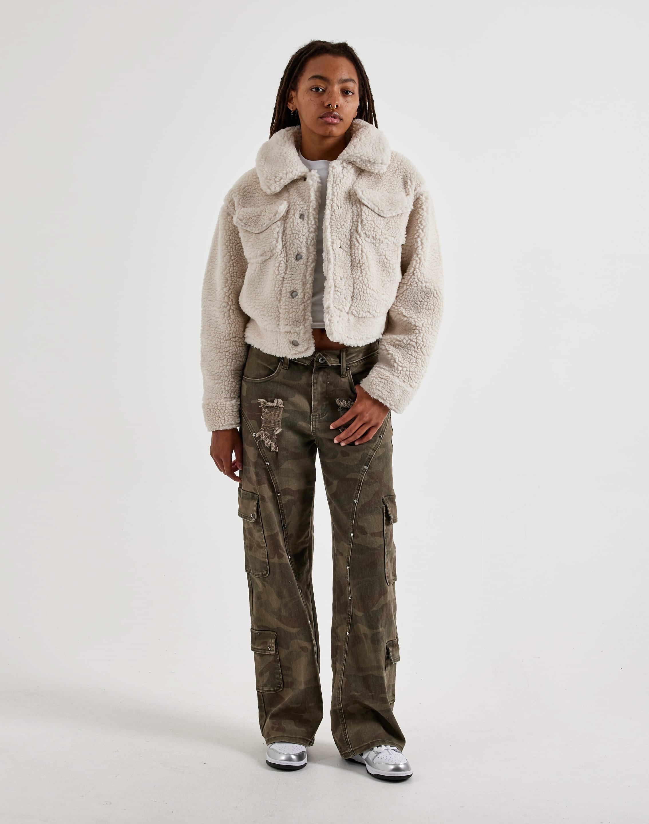 UGG Frankie Fleece Short Trucker Jacket, image 4 of 4