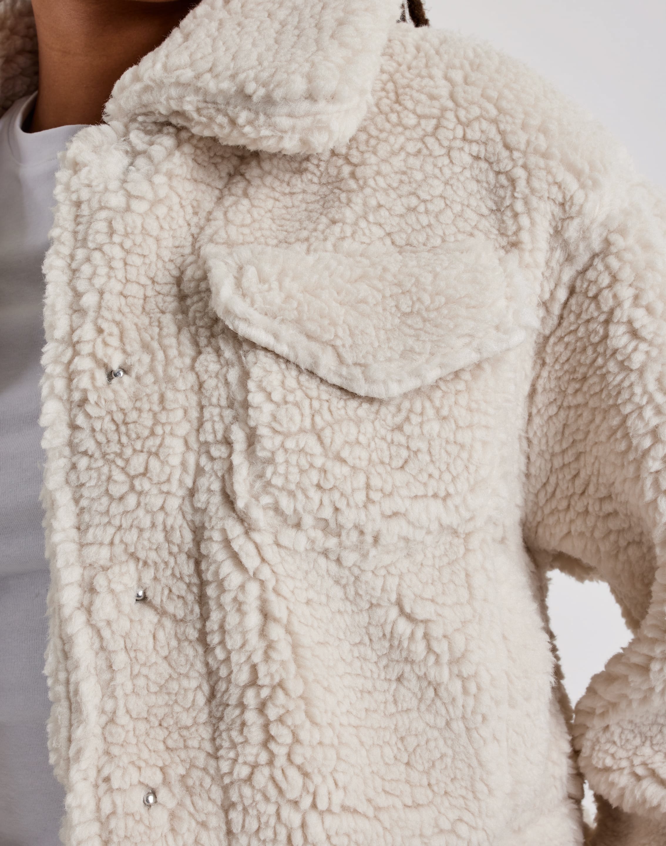 UGG Frankie Fleece Short Trucker Jacket, image 2 of 4