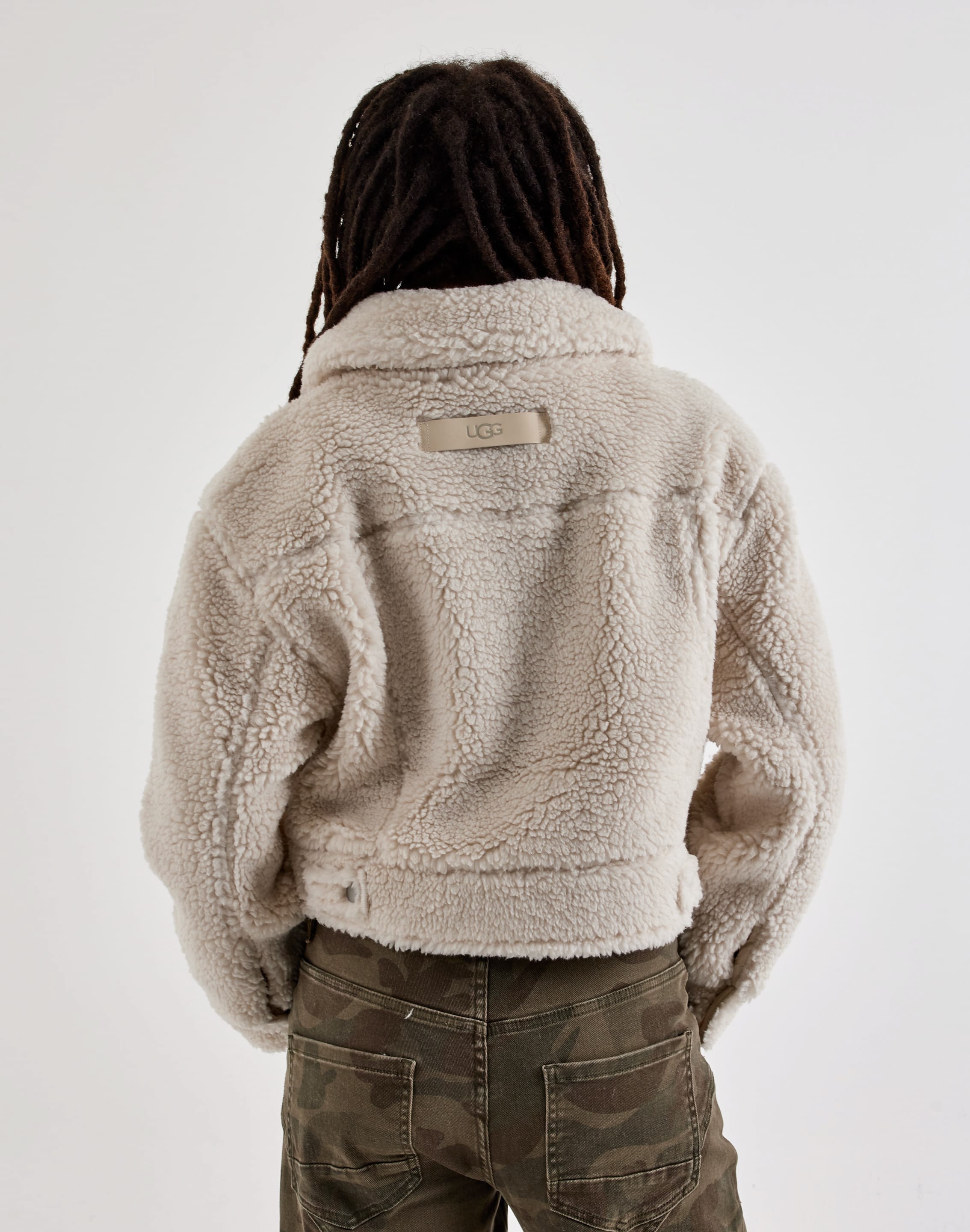 UGG Frankie Fleece Short Trucker Jacket, image 3 of 4