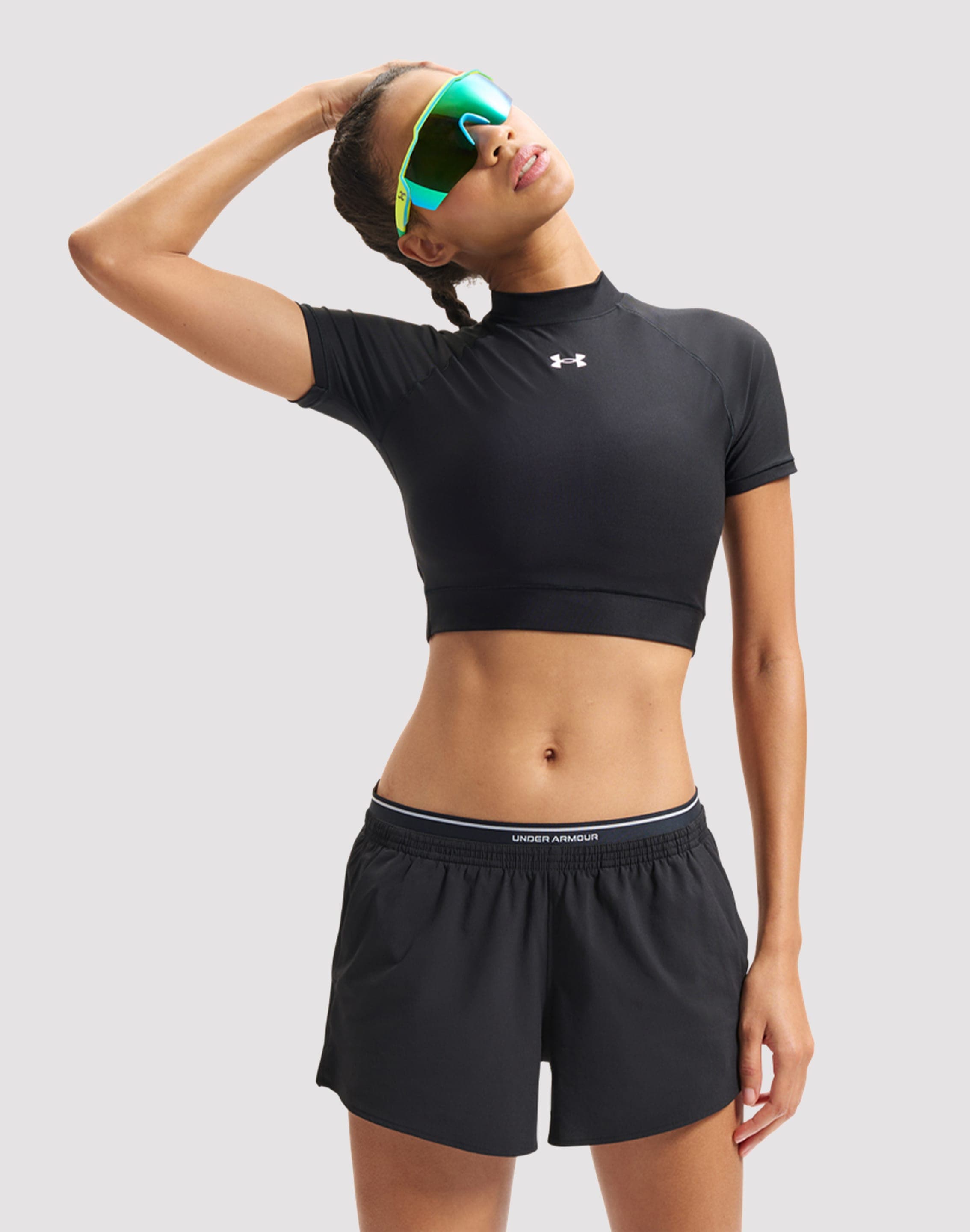 Photo of Under Armour HeatGear Cropped Mock-Neck Top