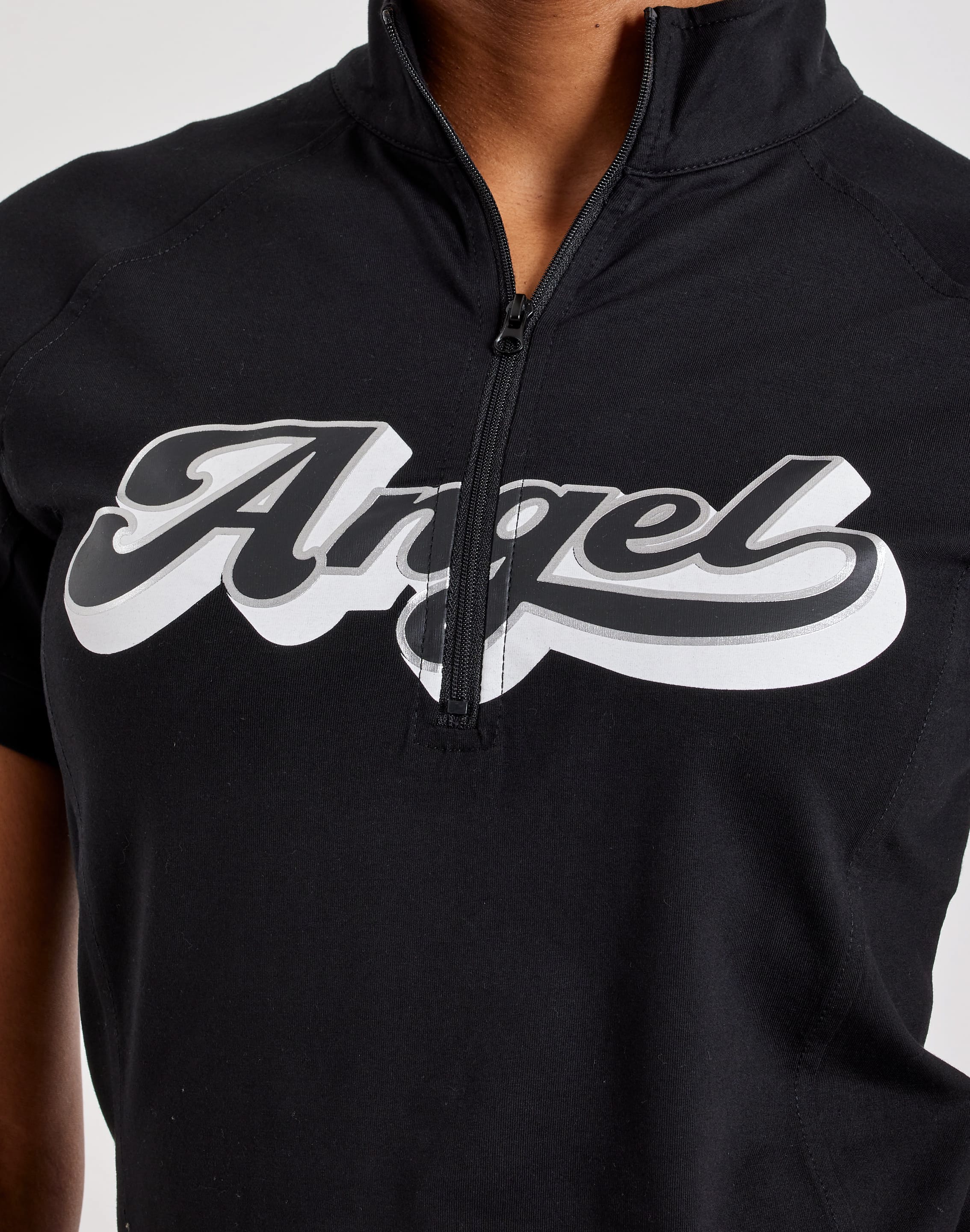Photo of Urban Nation Angel Fitted Quarter-Zip Tee