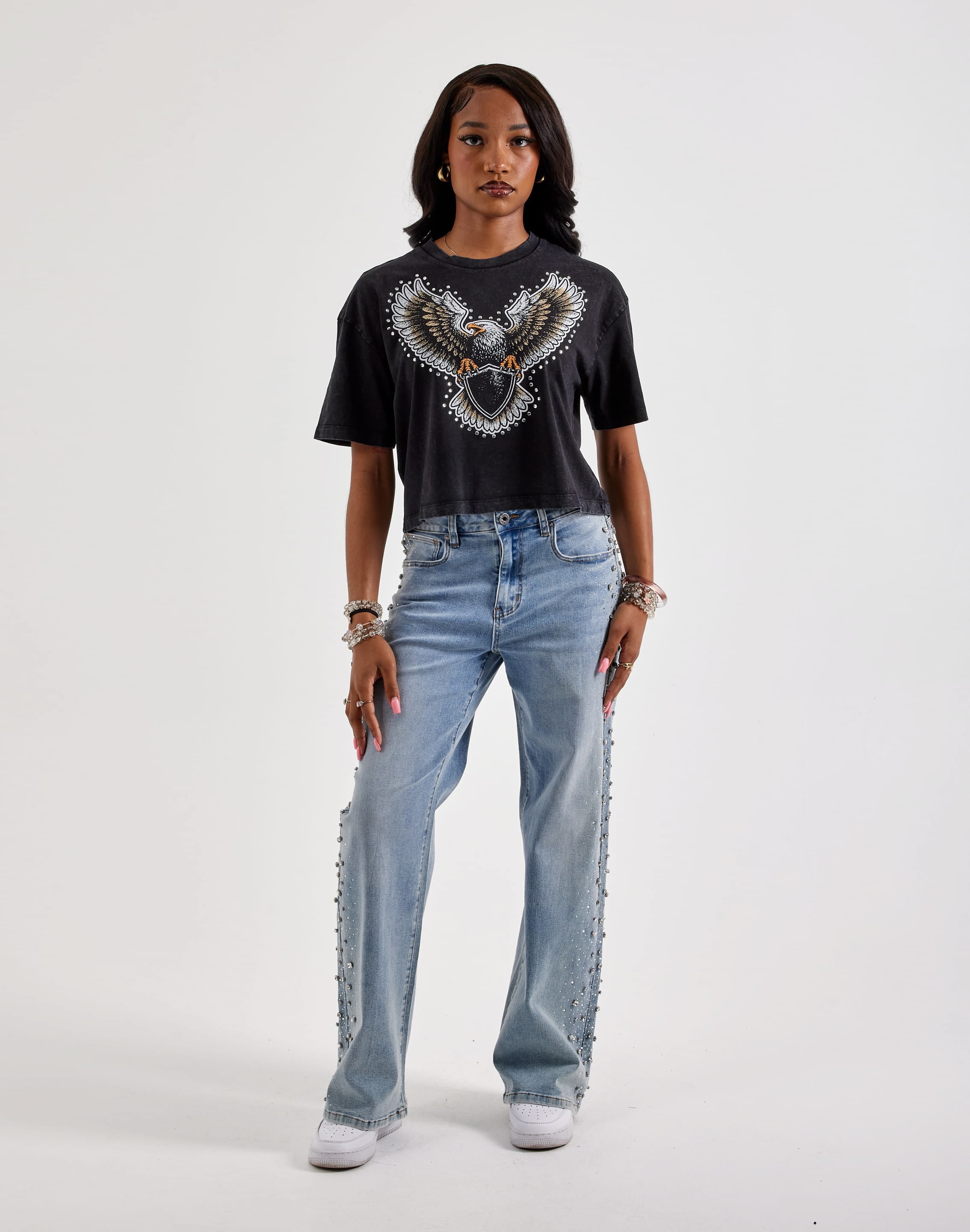 Urban Nation Studded Eagle Tee, image 4 of 4
