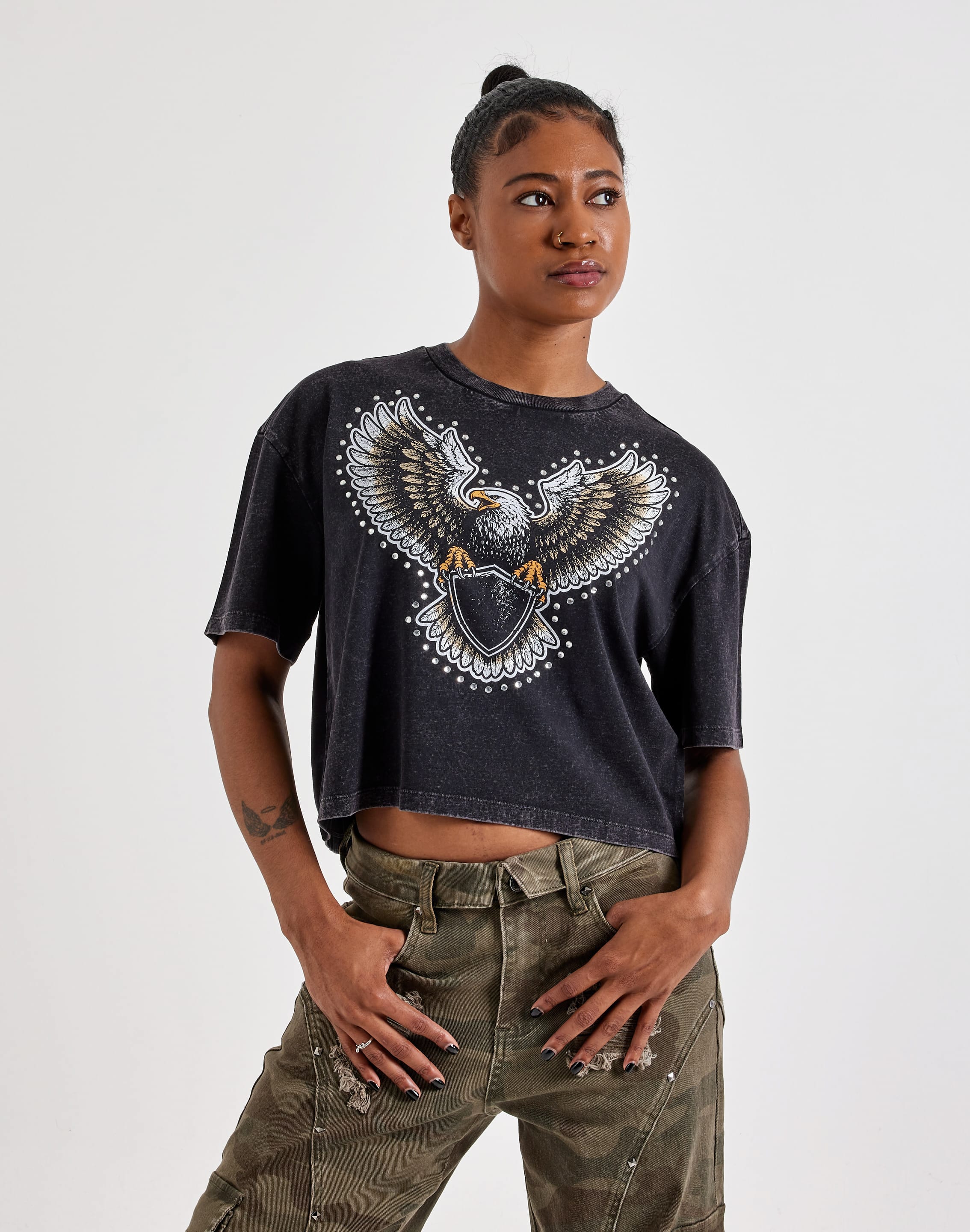 Photo of Urban Nation Studded Eagle Tee
