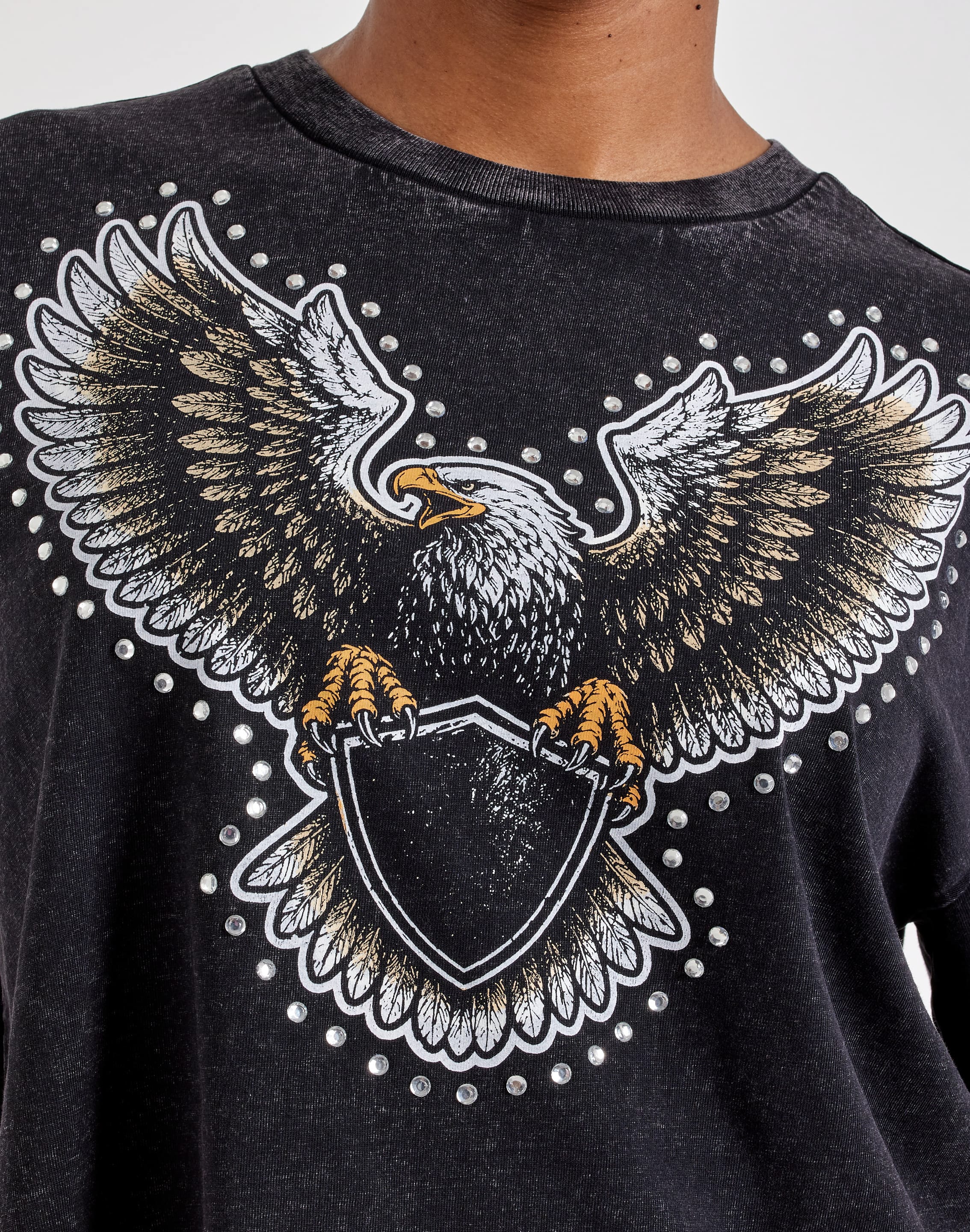 Photo of Urban Nation Studded Eagle Tee