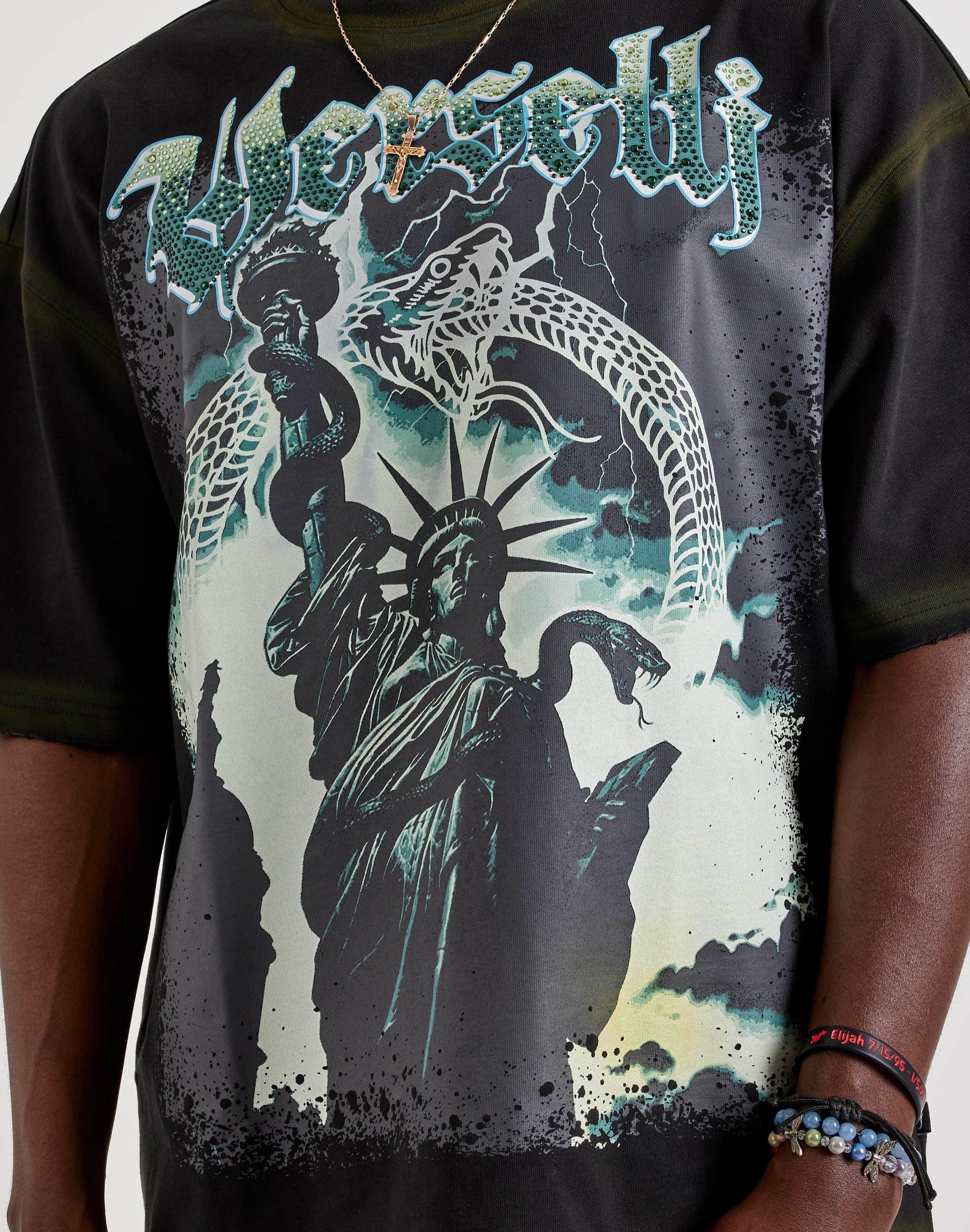 Photo of Verselli Liberty Serpent Graphic T-Shirt