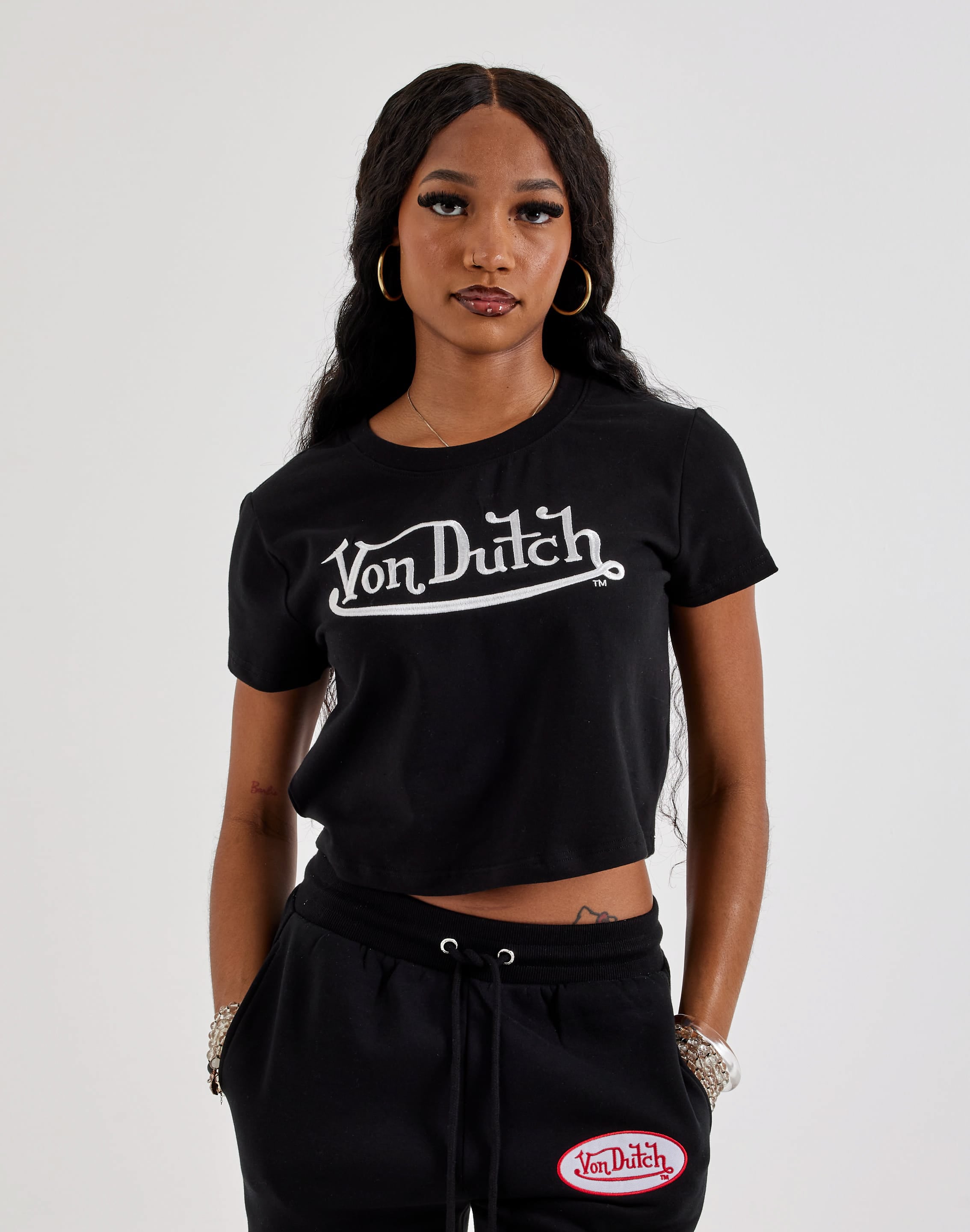 Von Dutch Logo Baby Tee, image 1 of 4