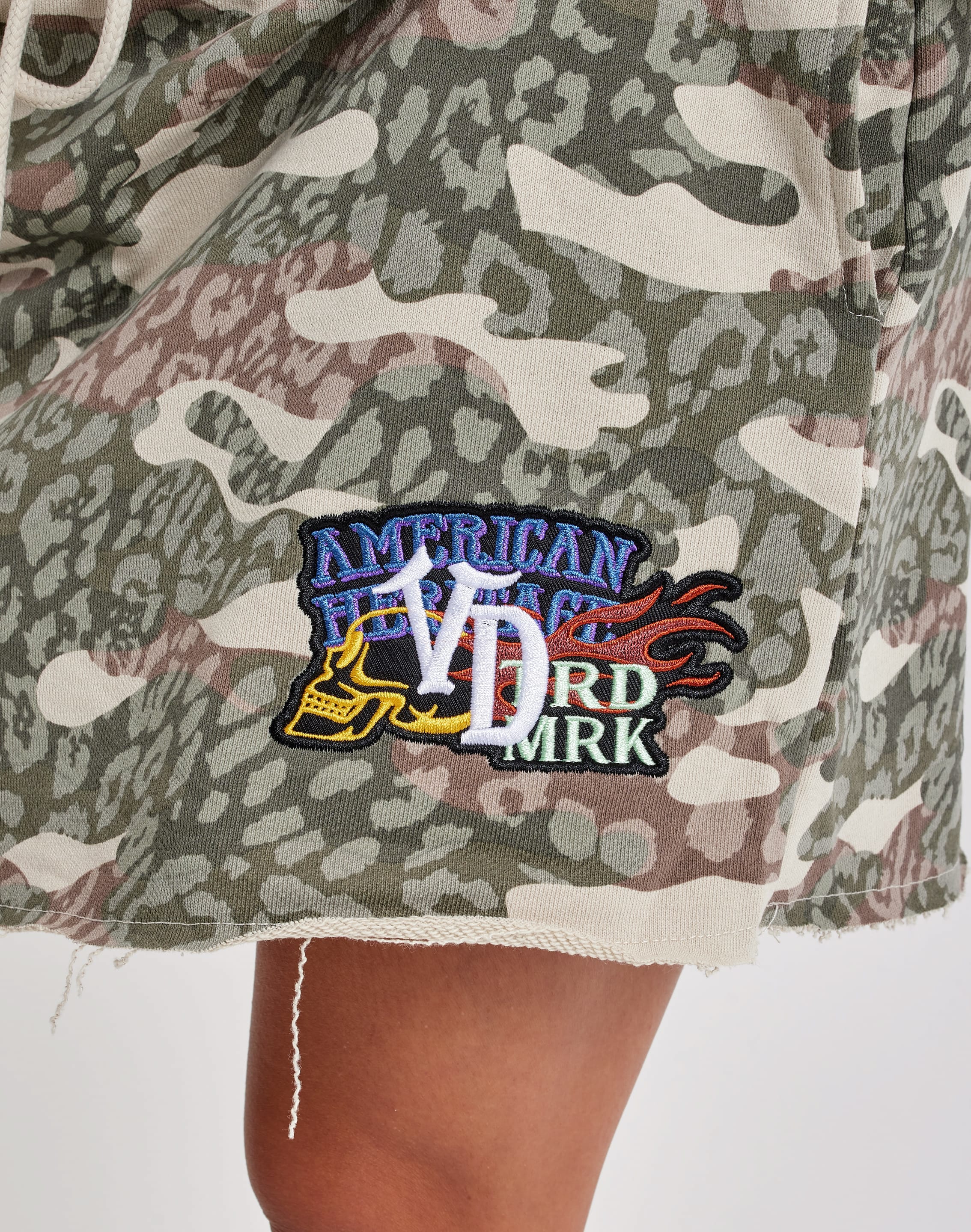 Photo of Von Dutch Raw Edge Fleece Mini Skirt