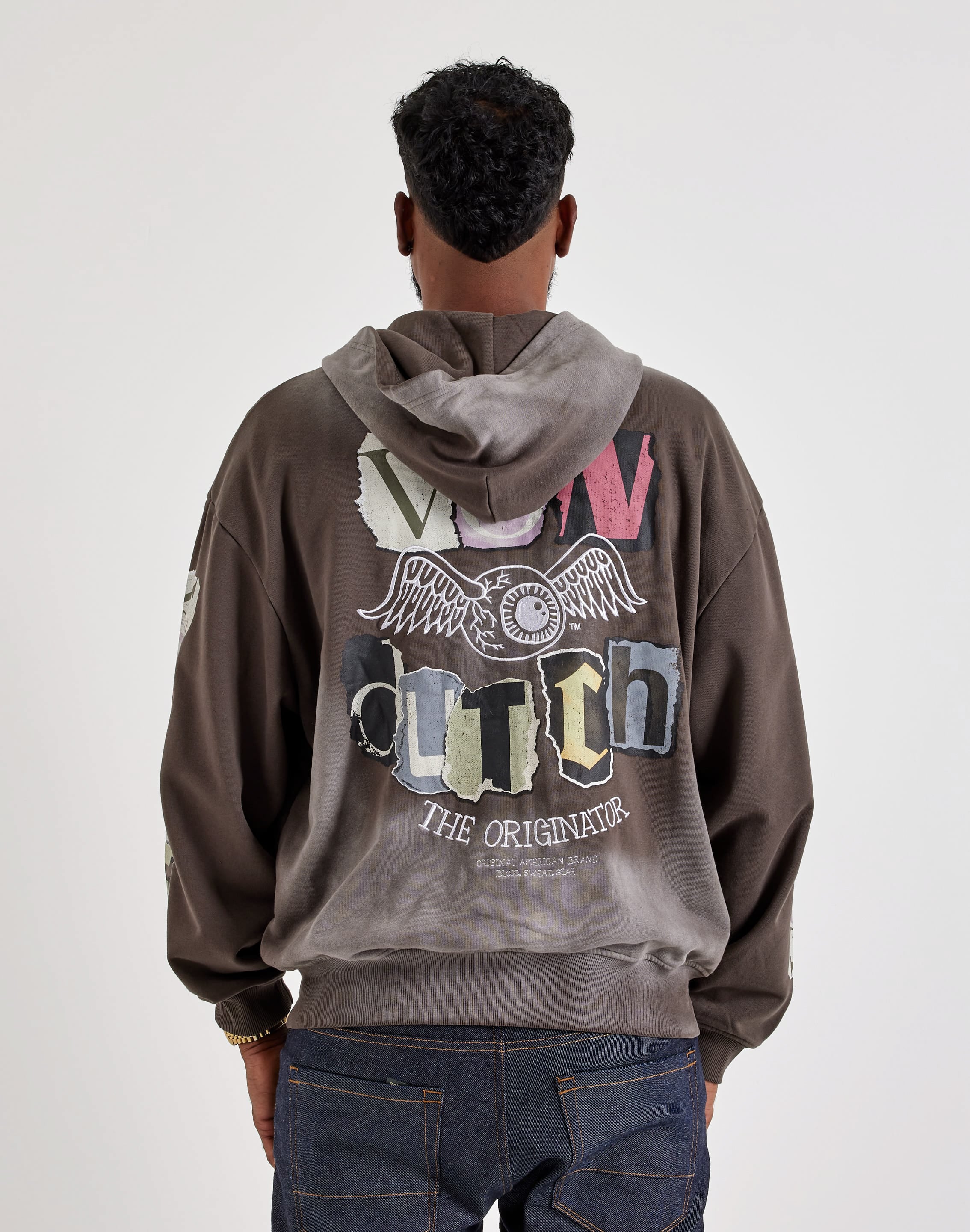 Photo of Von Dutch The Originator Washed Full-Zip Fleece Hoodie
