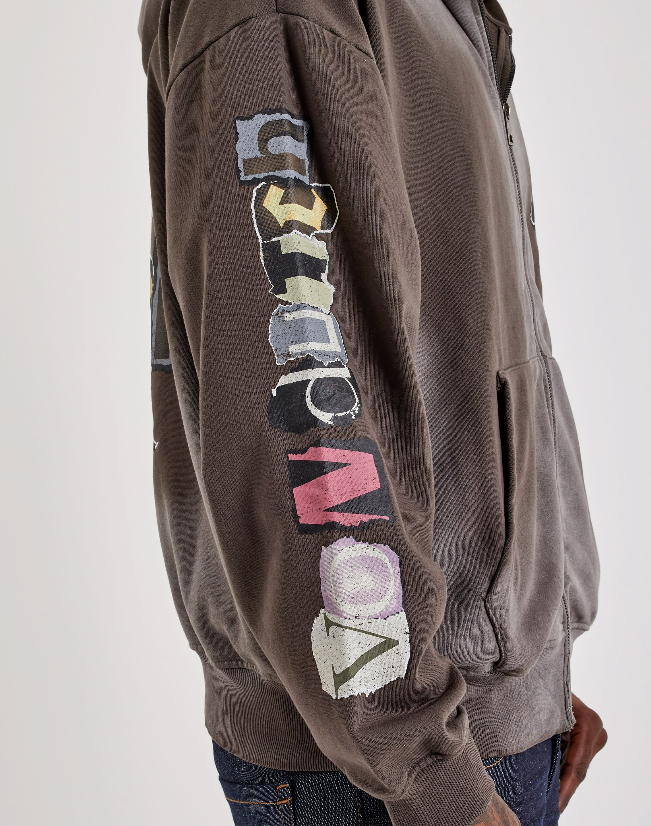 Photo of Von Dutch The Originator Washed Full-Zip Fleece Hoodie