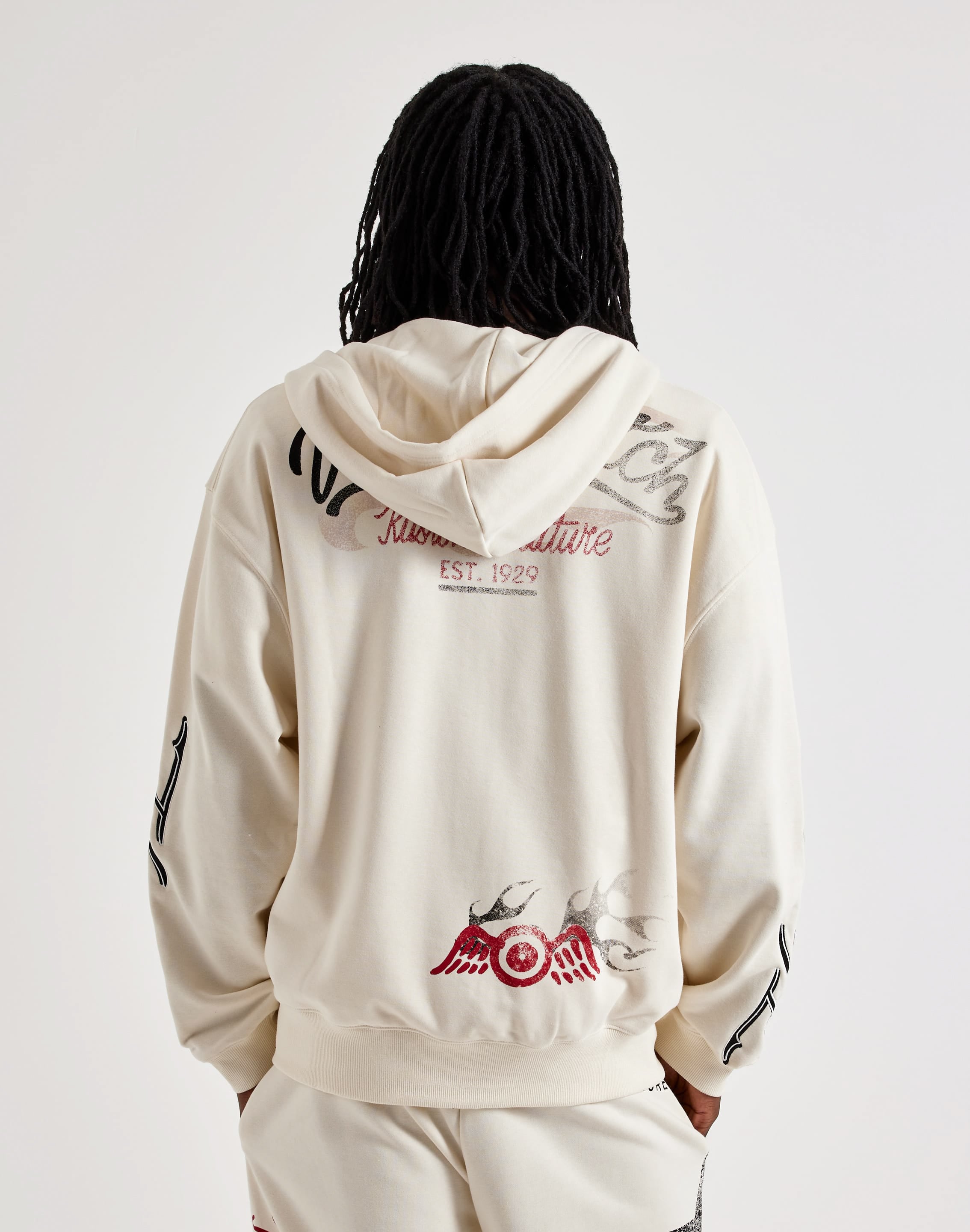 Photo of Von Dutch Flame Collage Full-Zip Fleece Hoodie