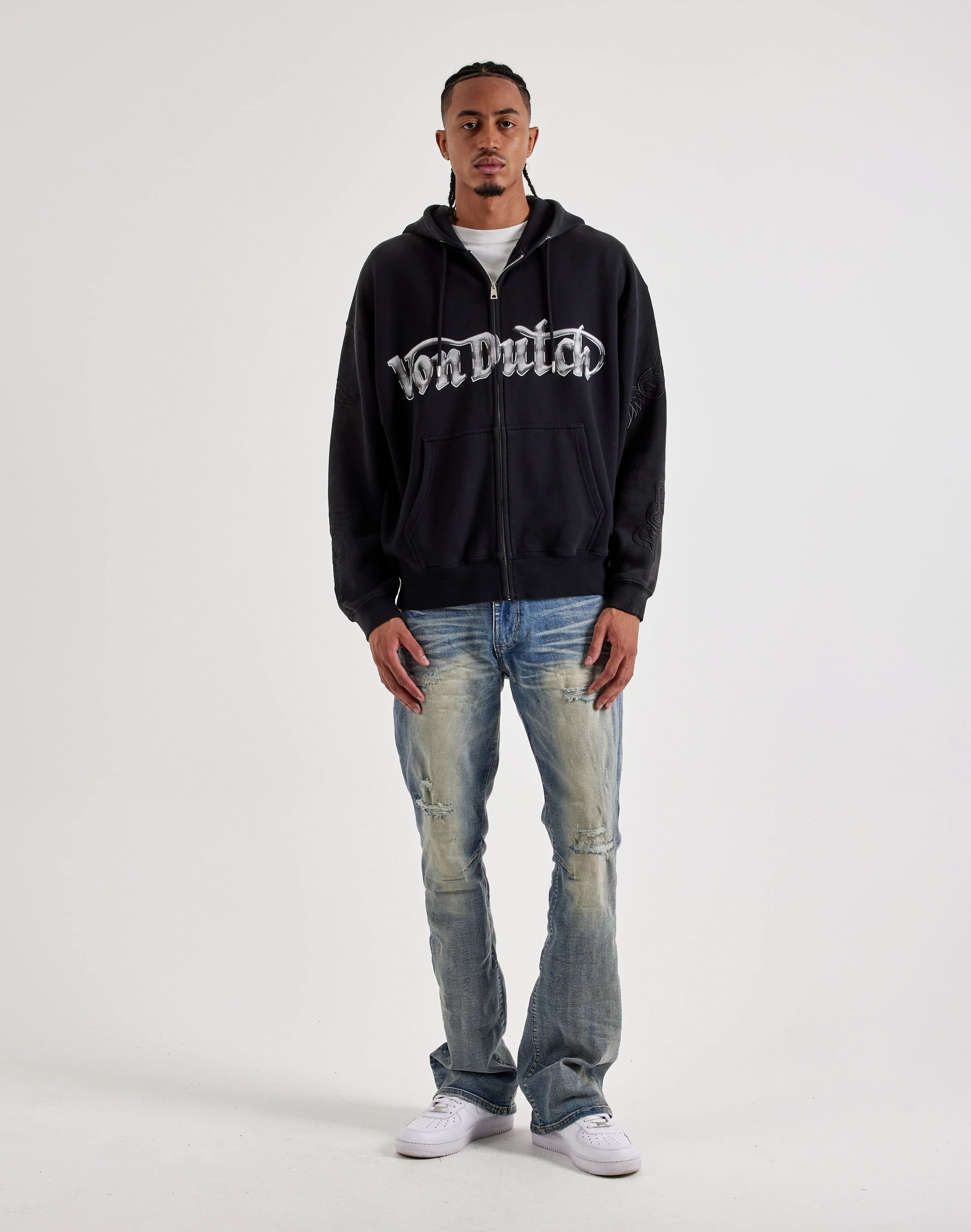 Photo of Von Dutch Chrome Full-Zip Fleece Hoodie