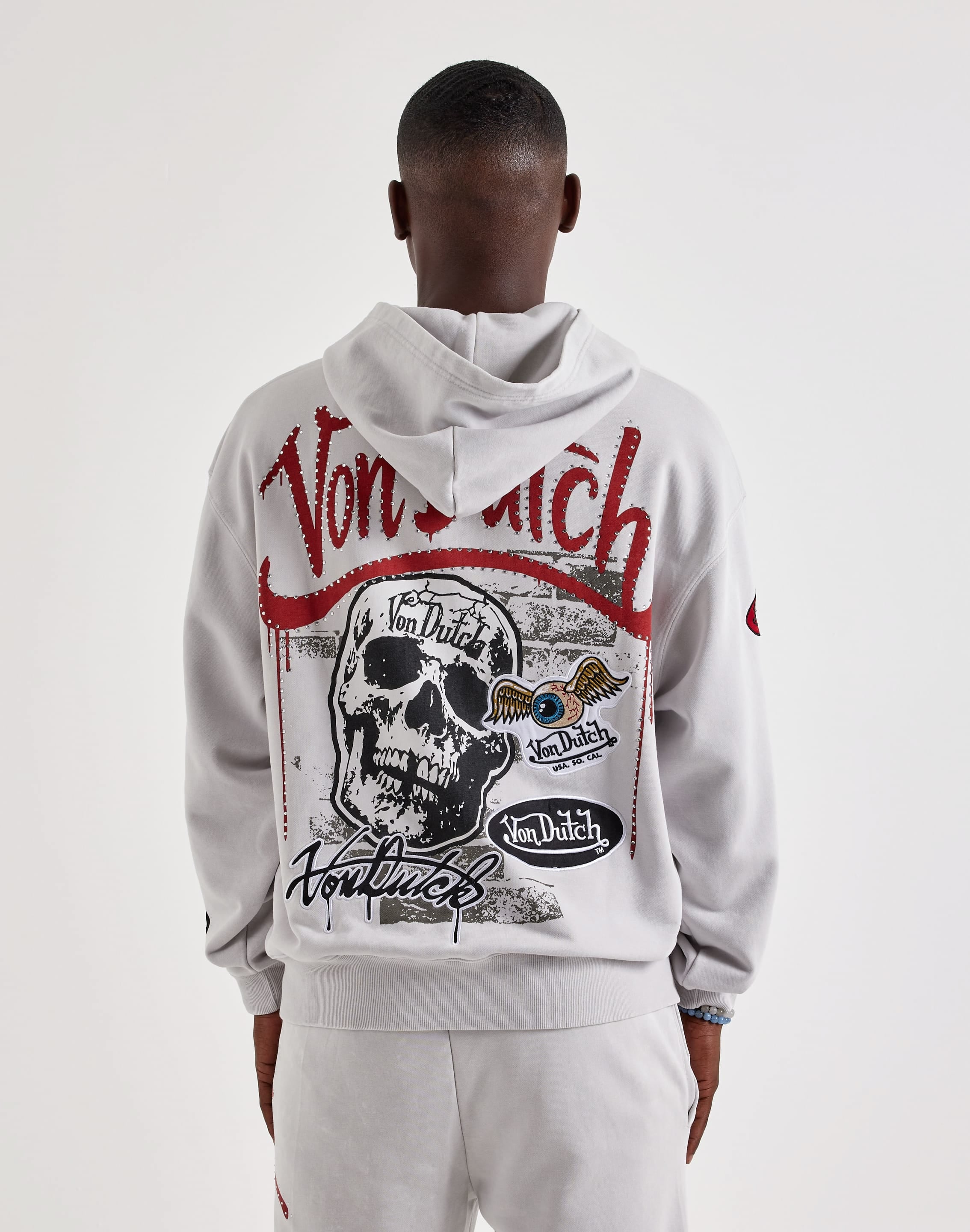 Photo of Von Dutch Skeleton Rider Full-Zip Fleece Hoodie
