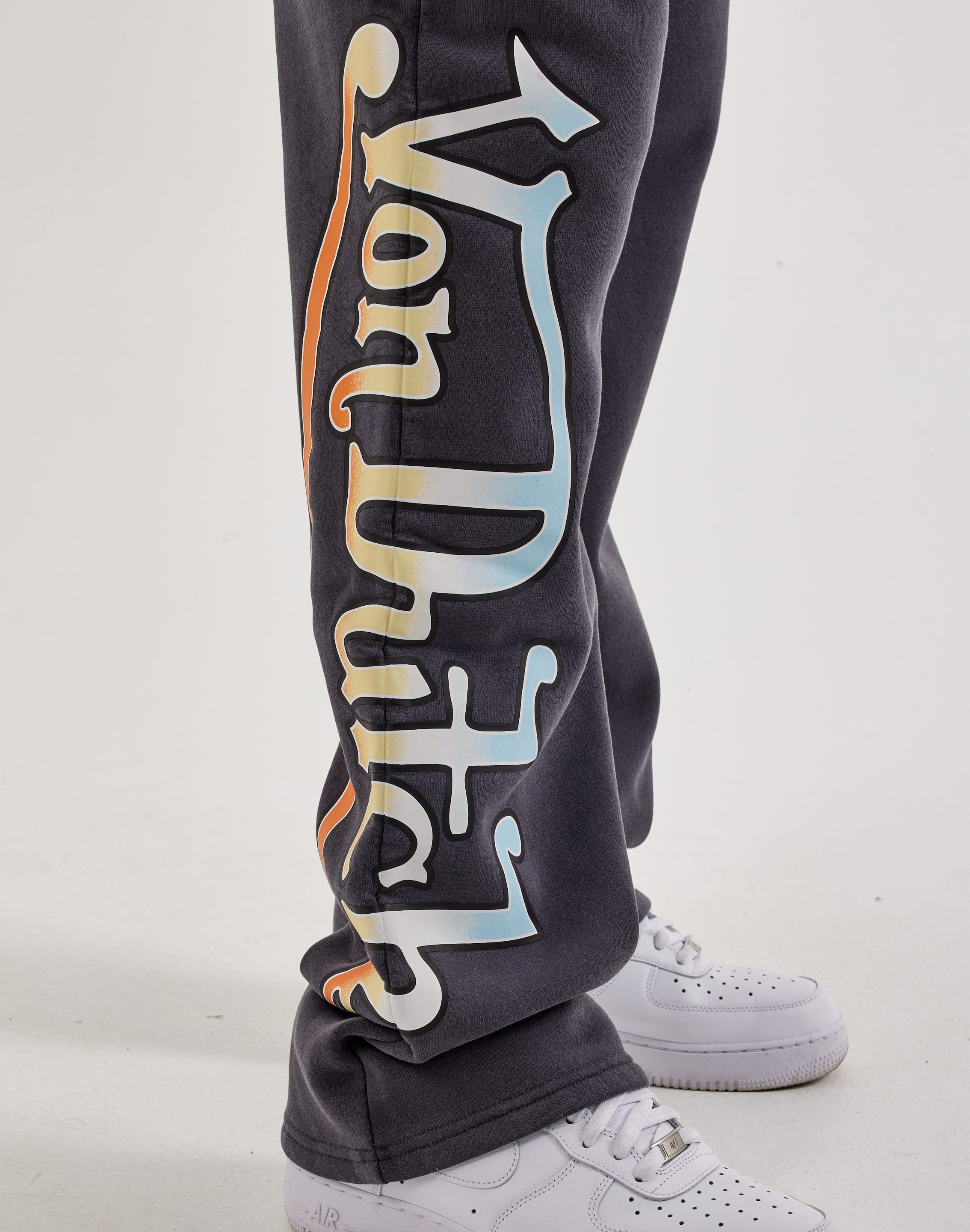 Photo of Von Dutch Classic Logo Acid Washed Fleece Sweatpants