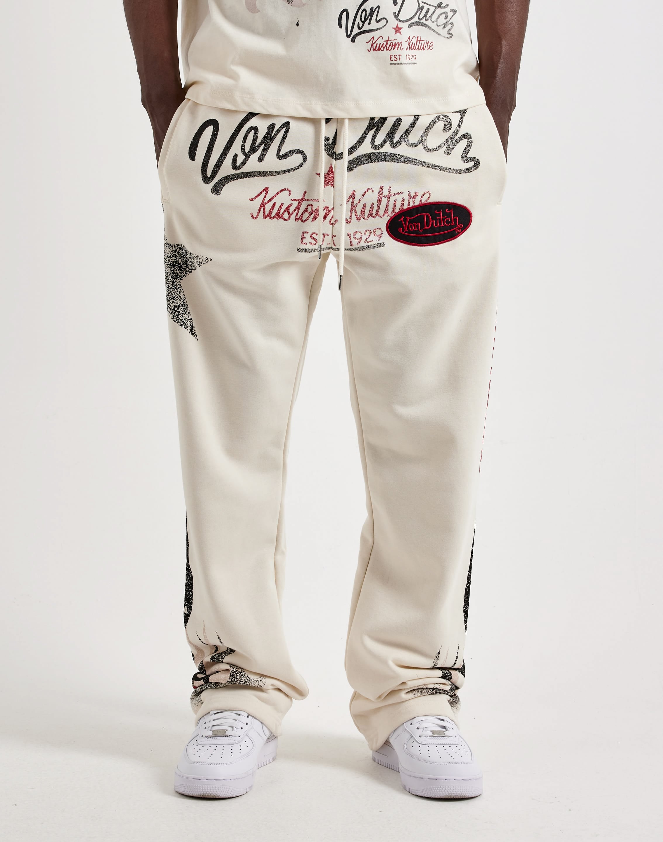 Photo of Von Dutch Flame Collage Fleece Pants