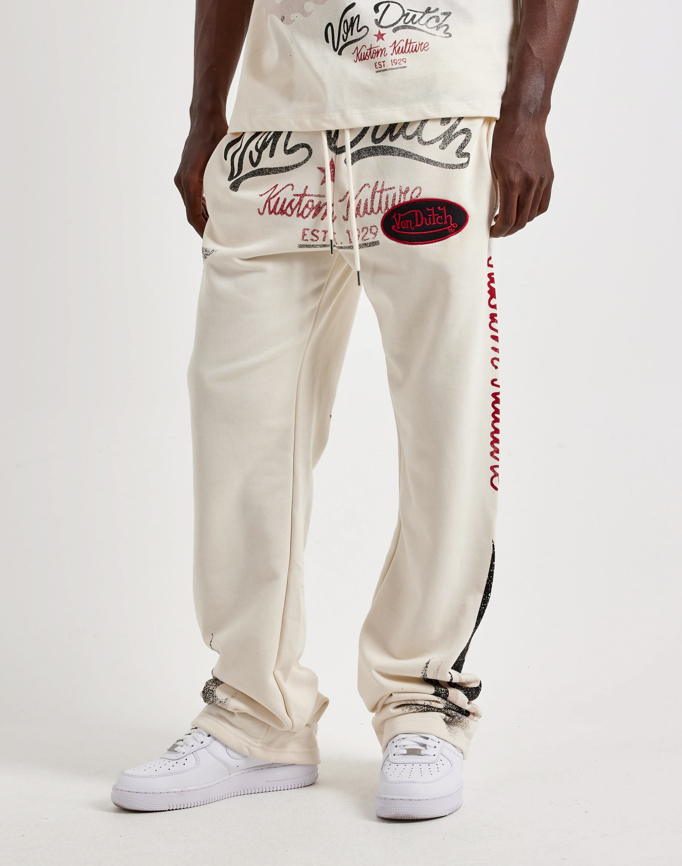 Photo of Von Dutch Flame Collage Fleece Pants