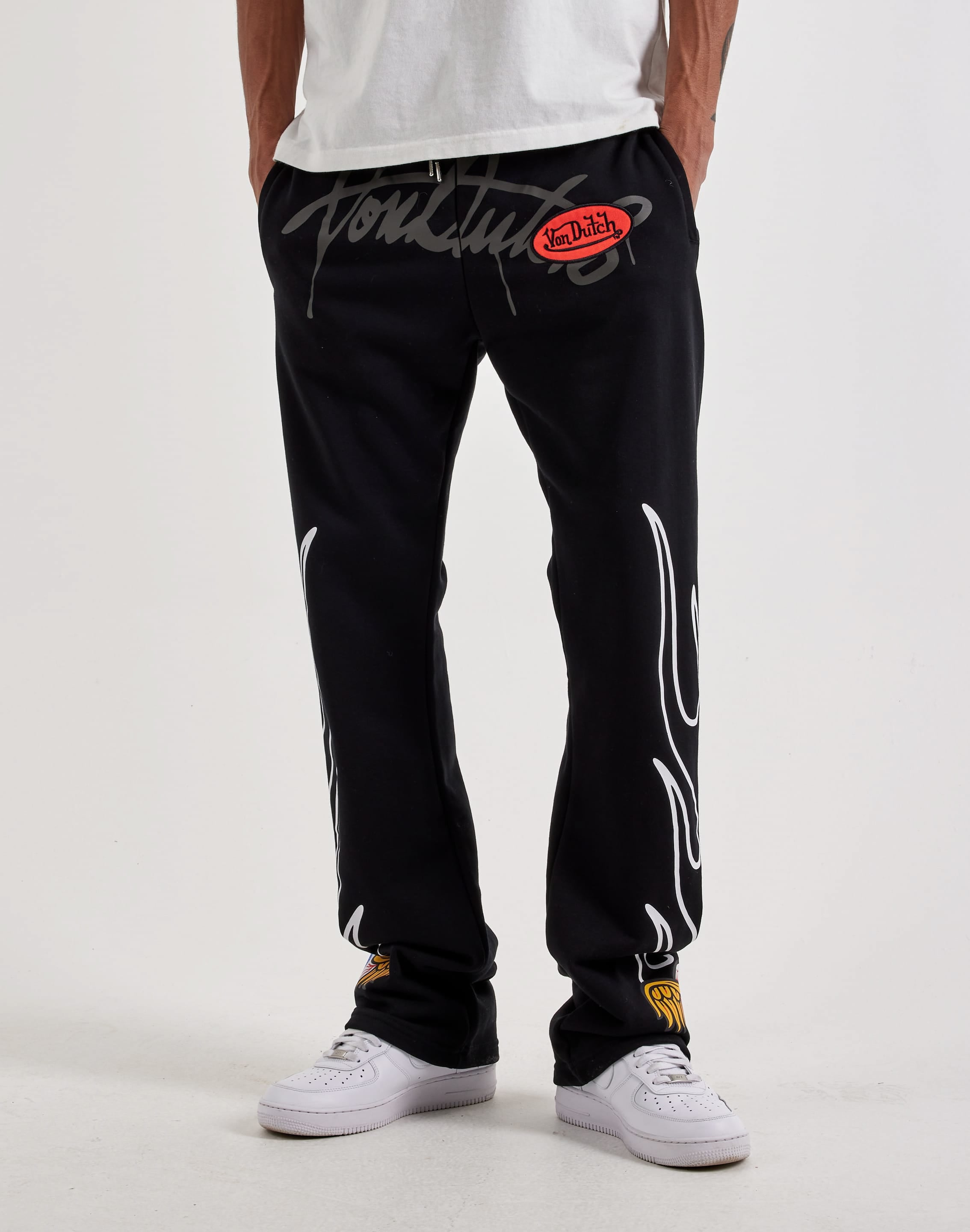 Von Dutch Collage Washed Fleece Pants, image 1 of 4