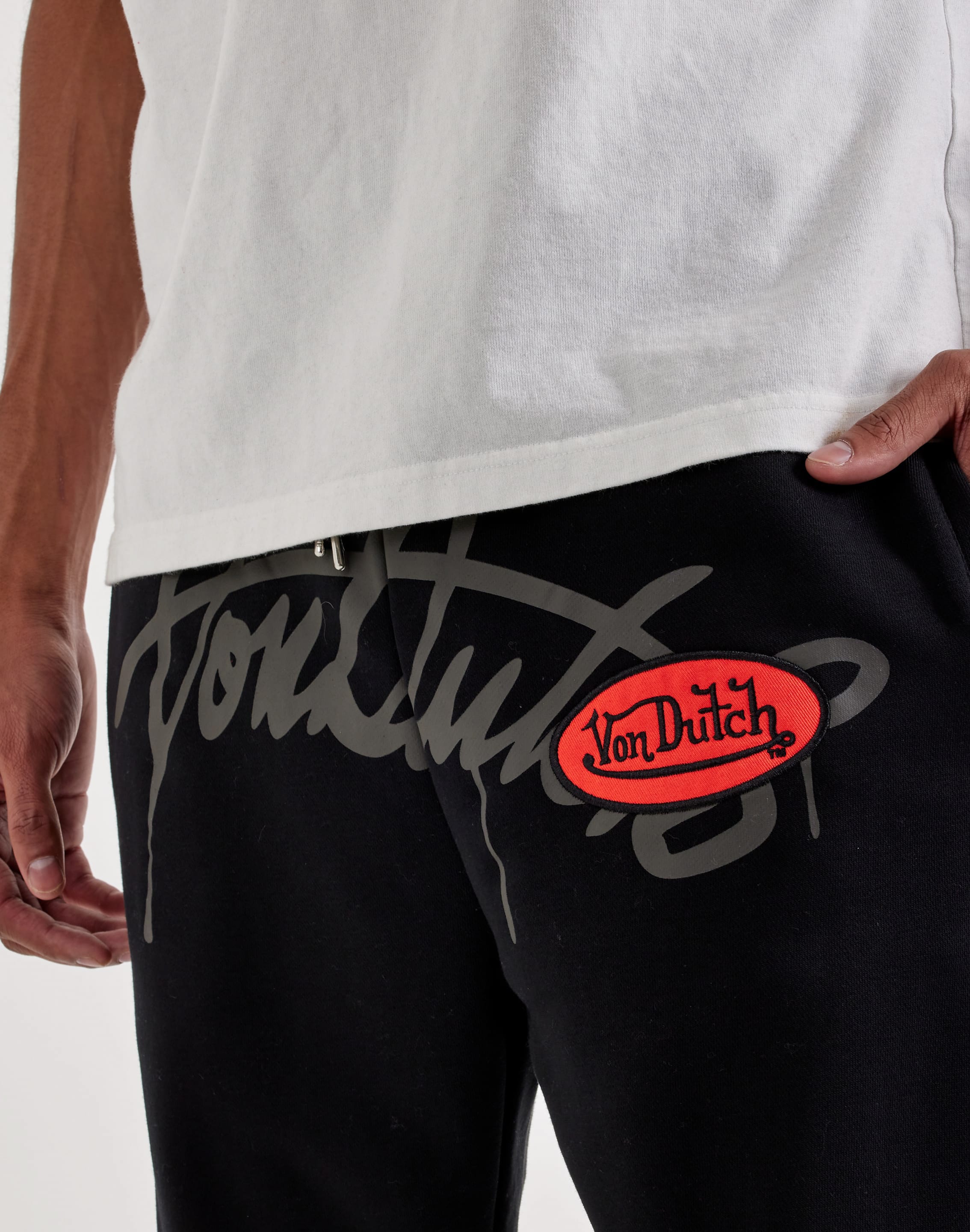 Von Dutch Collage Washed Fleece Pants, image 3 of 4