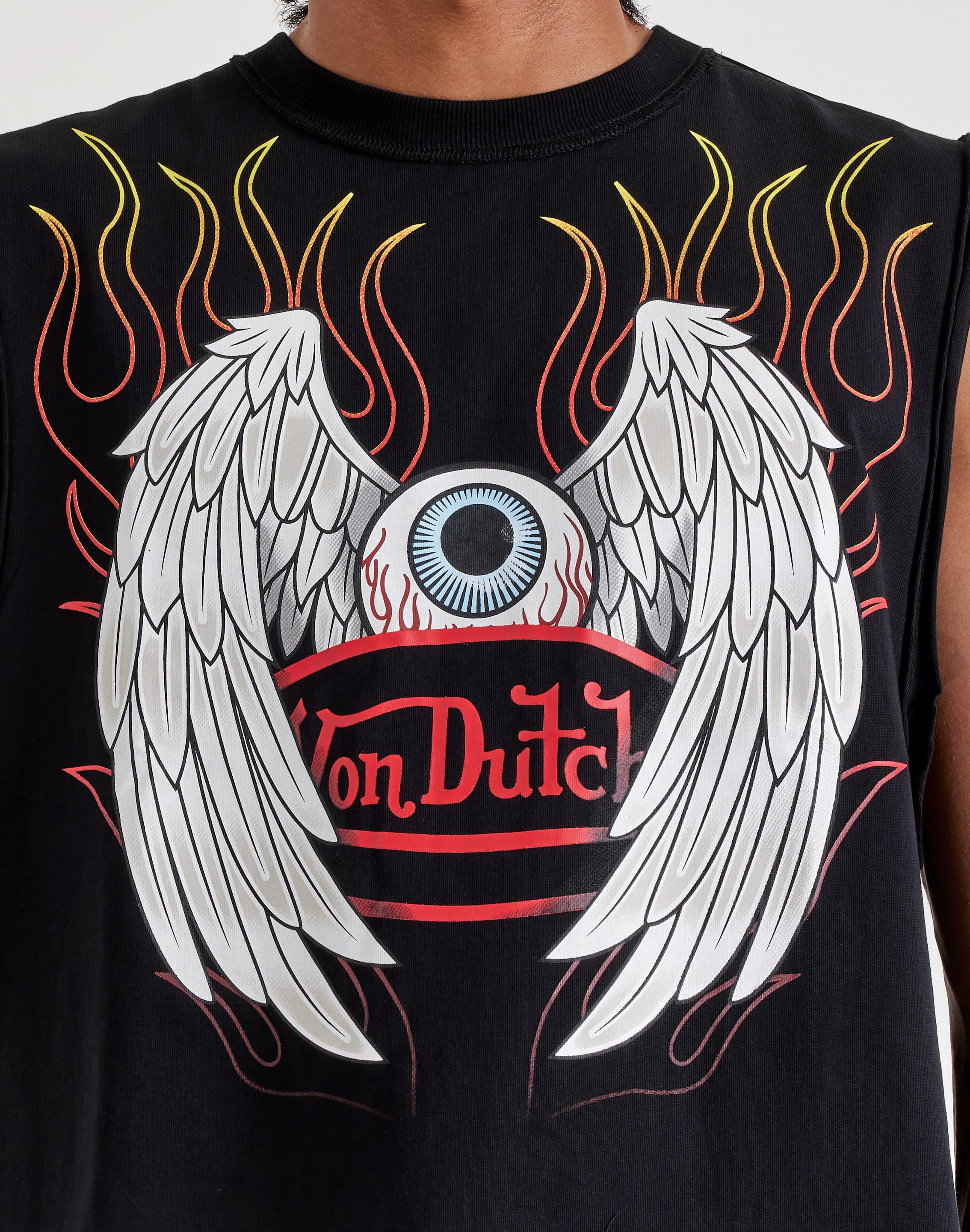 Photo of Von Dutch Flame 3D Flying Eye Sleeveless Tee