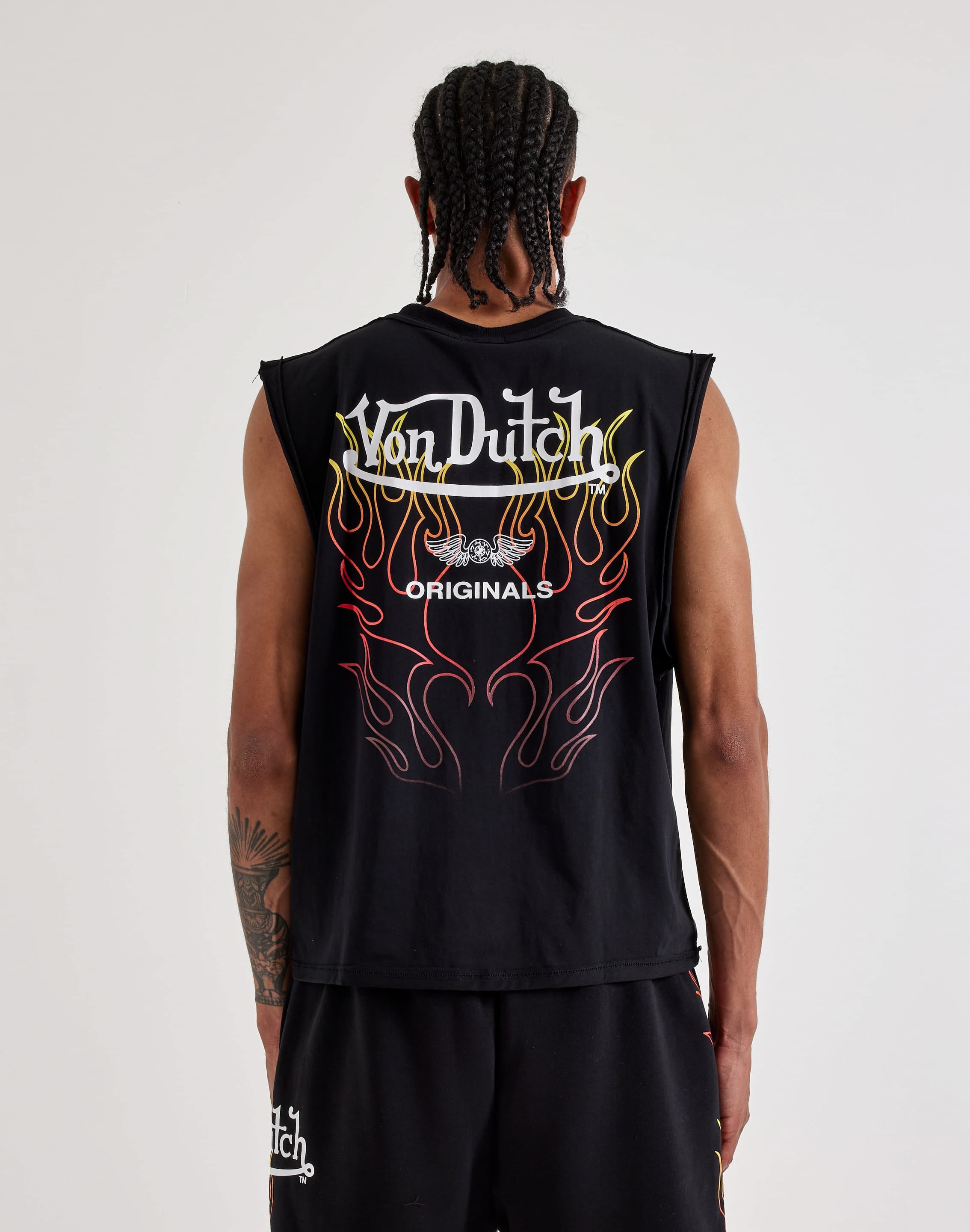 Photo of Von Dutch Flame 3D Flying Eye Sleeveless Tee