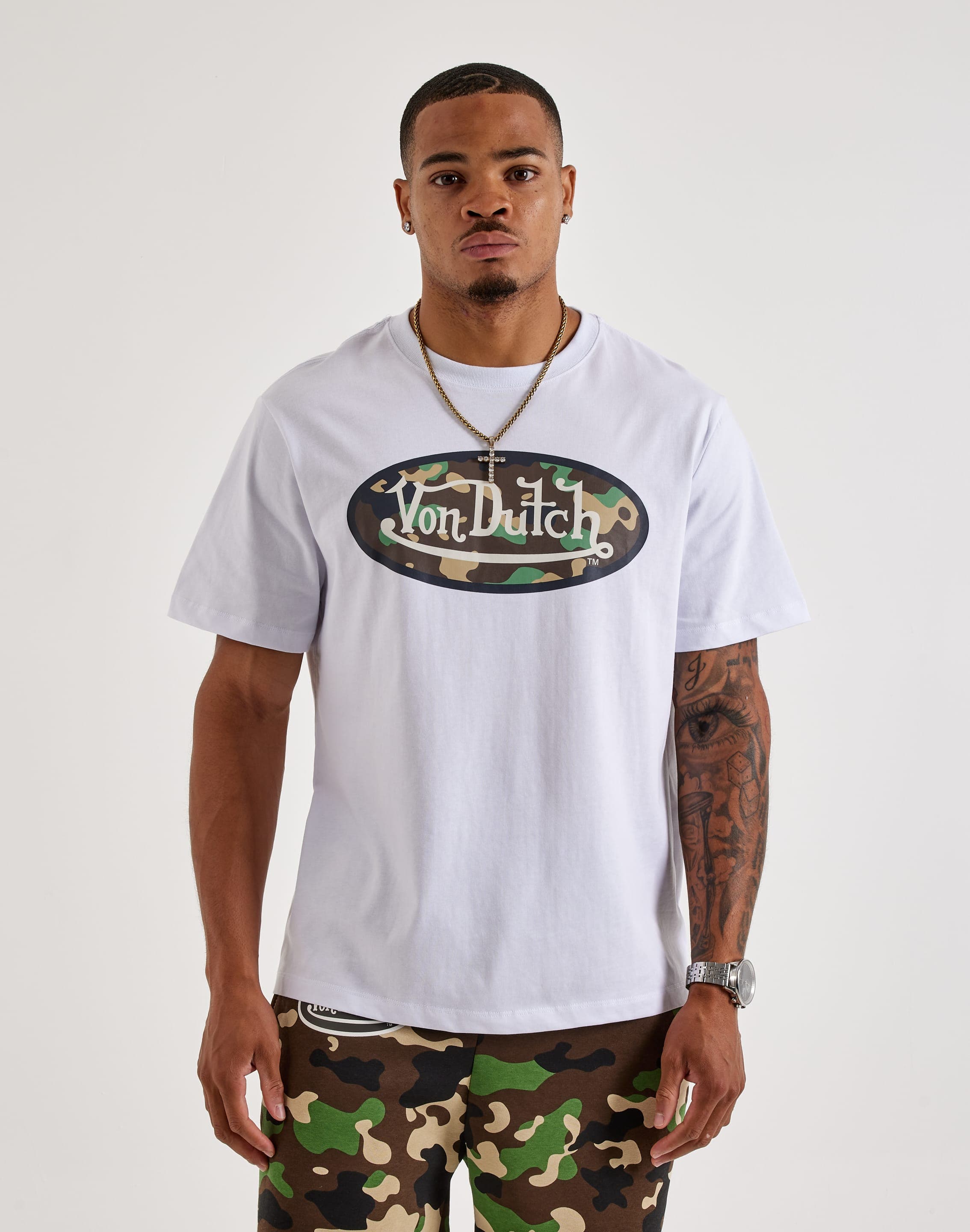 Photo of Von Dutch Camo Classic Logo Tee