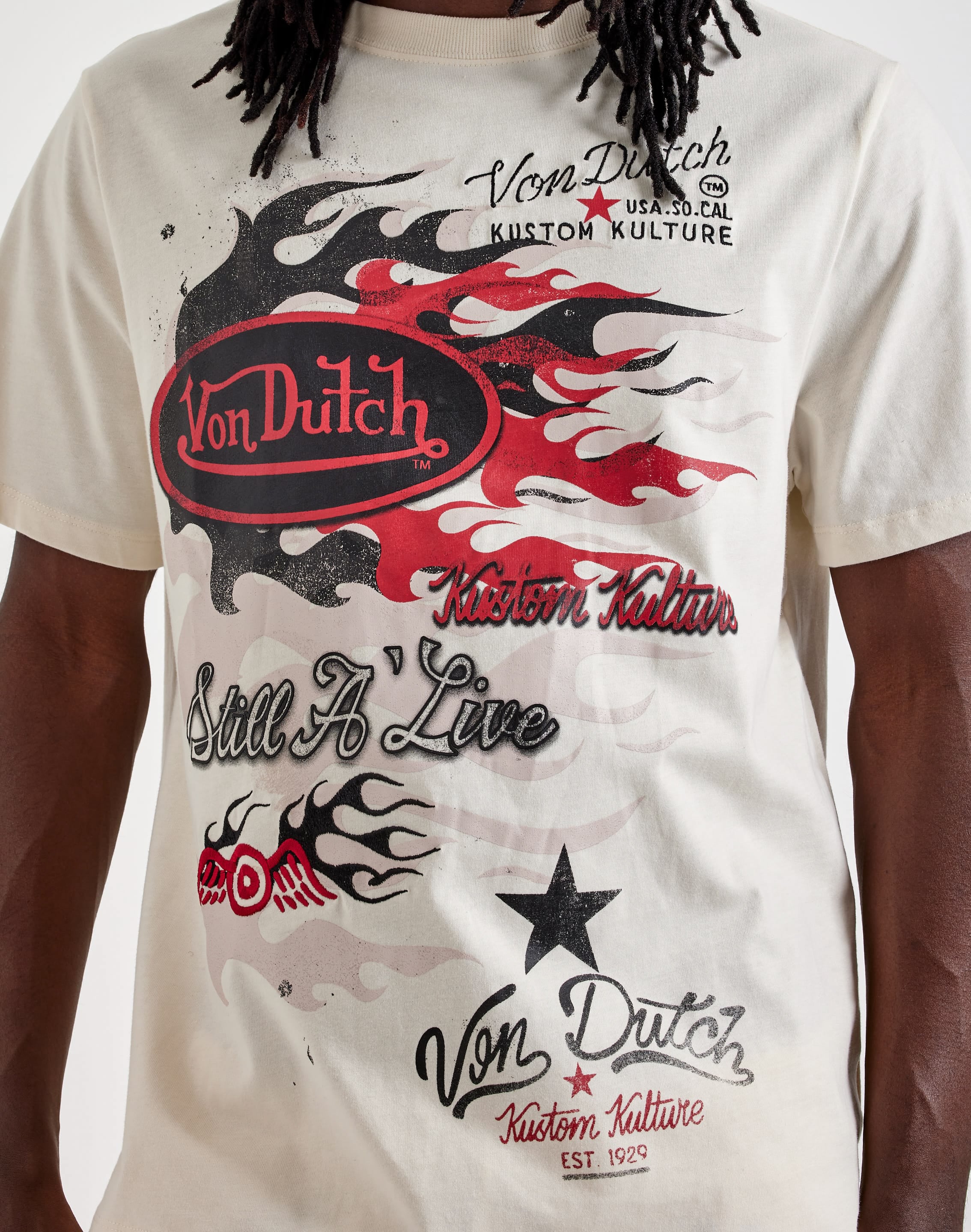 Photo of Von Dutch Flame Collage Tee