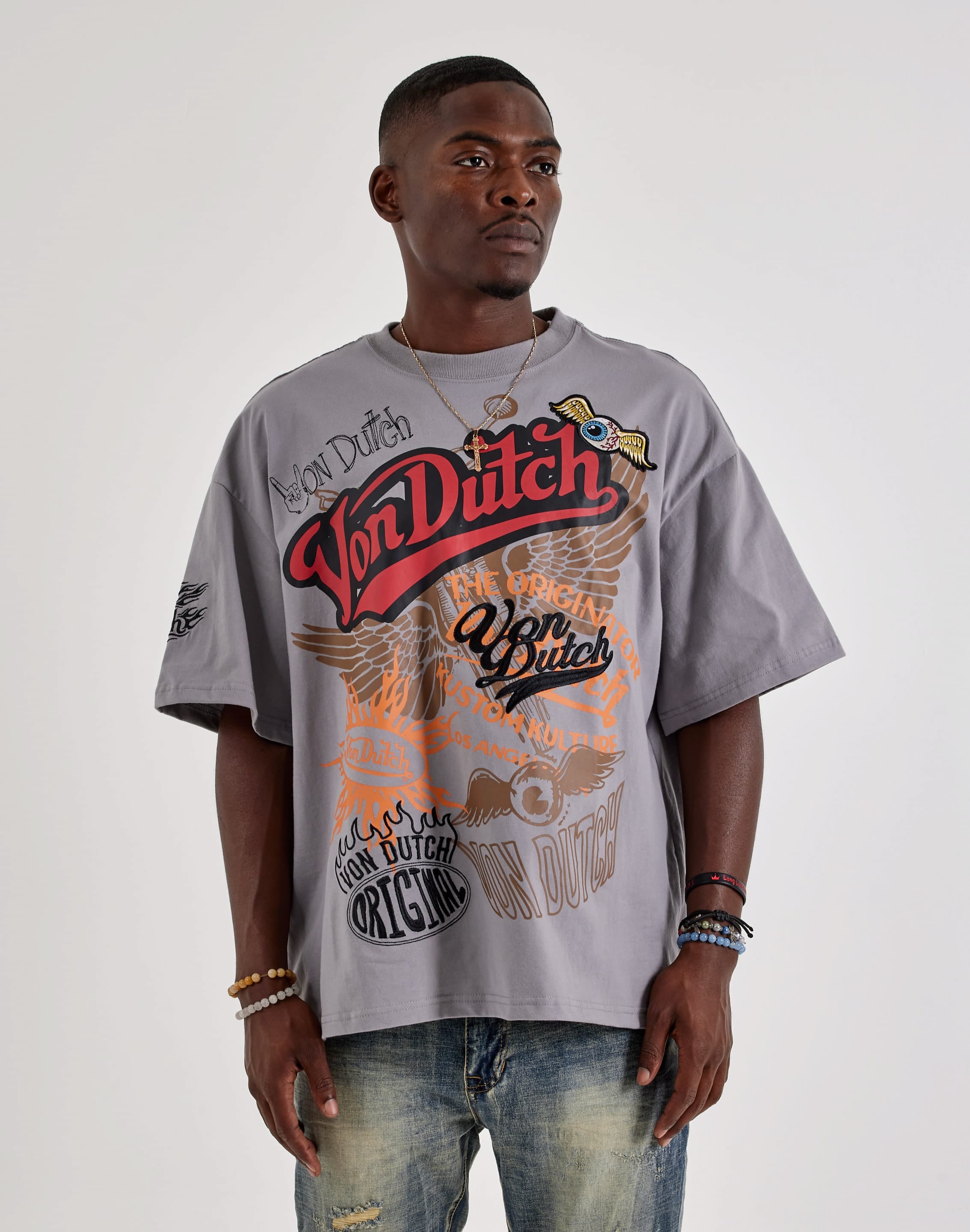 Von Dutch Allover Print Tee, image 1 of 4