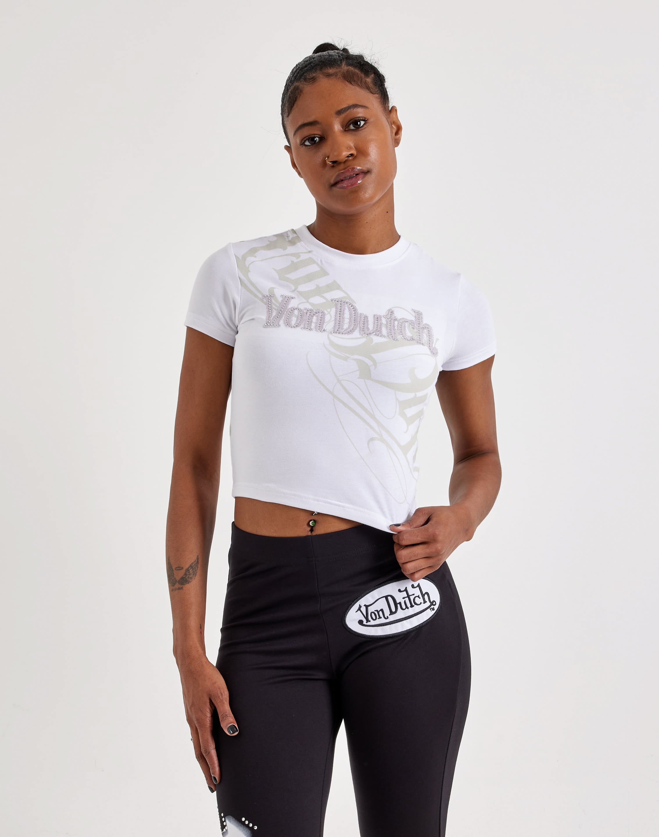 Photo of Von Dutch Rhinestone Baby Tee