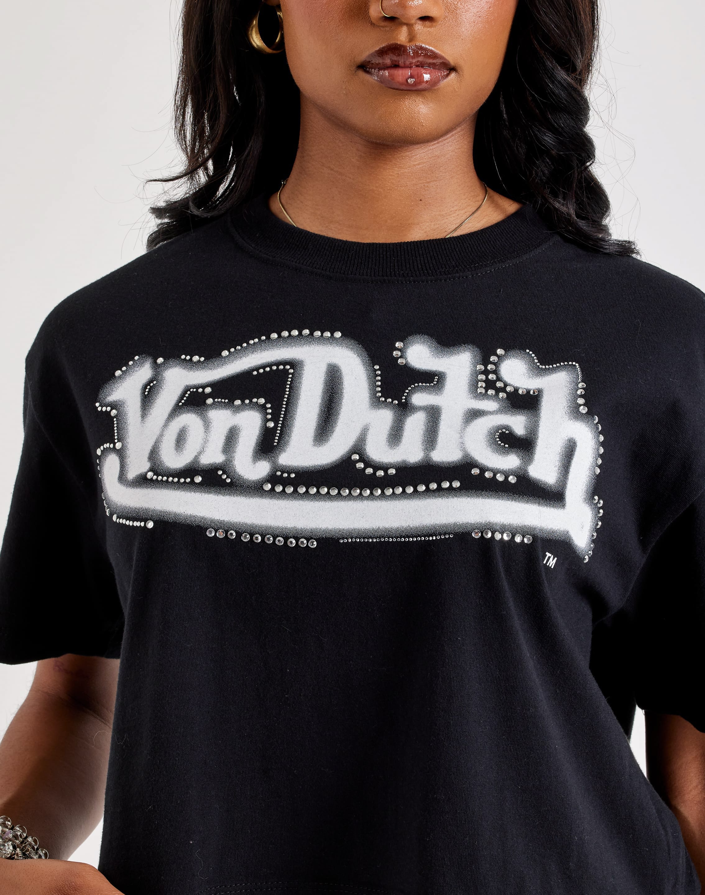 Von Dutch Boxy Cropped Tee, image 2 of 4