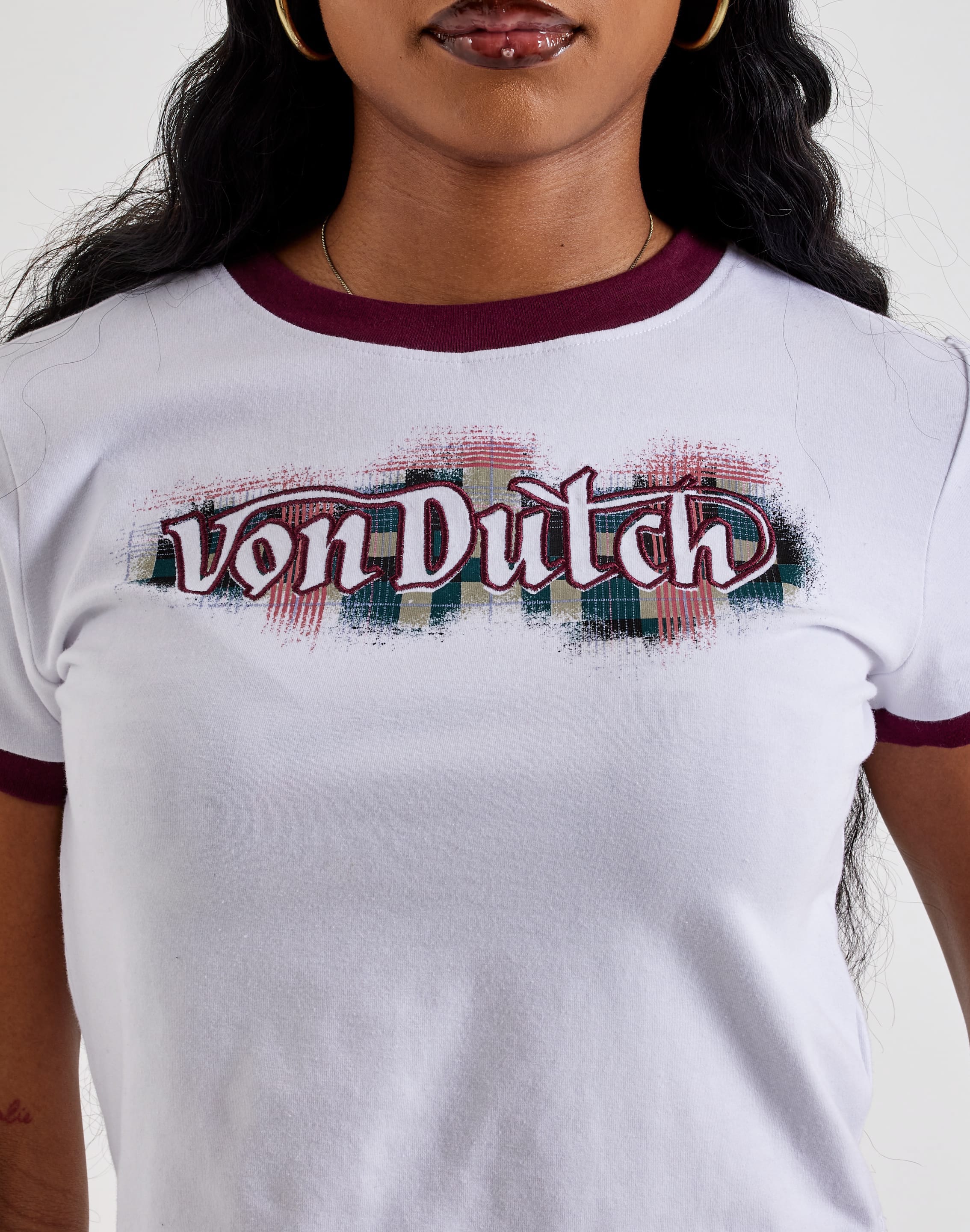 Von Dutch Ringer Baby Tee, image 2 of 4
