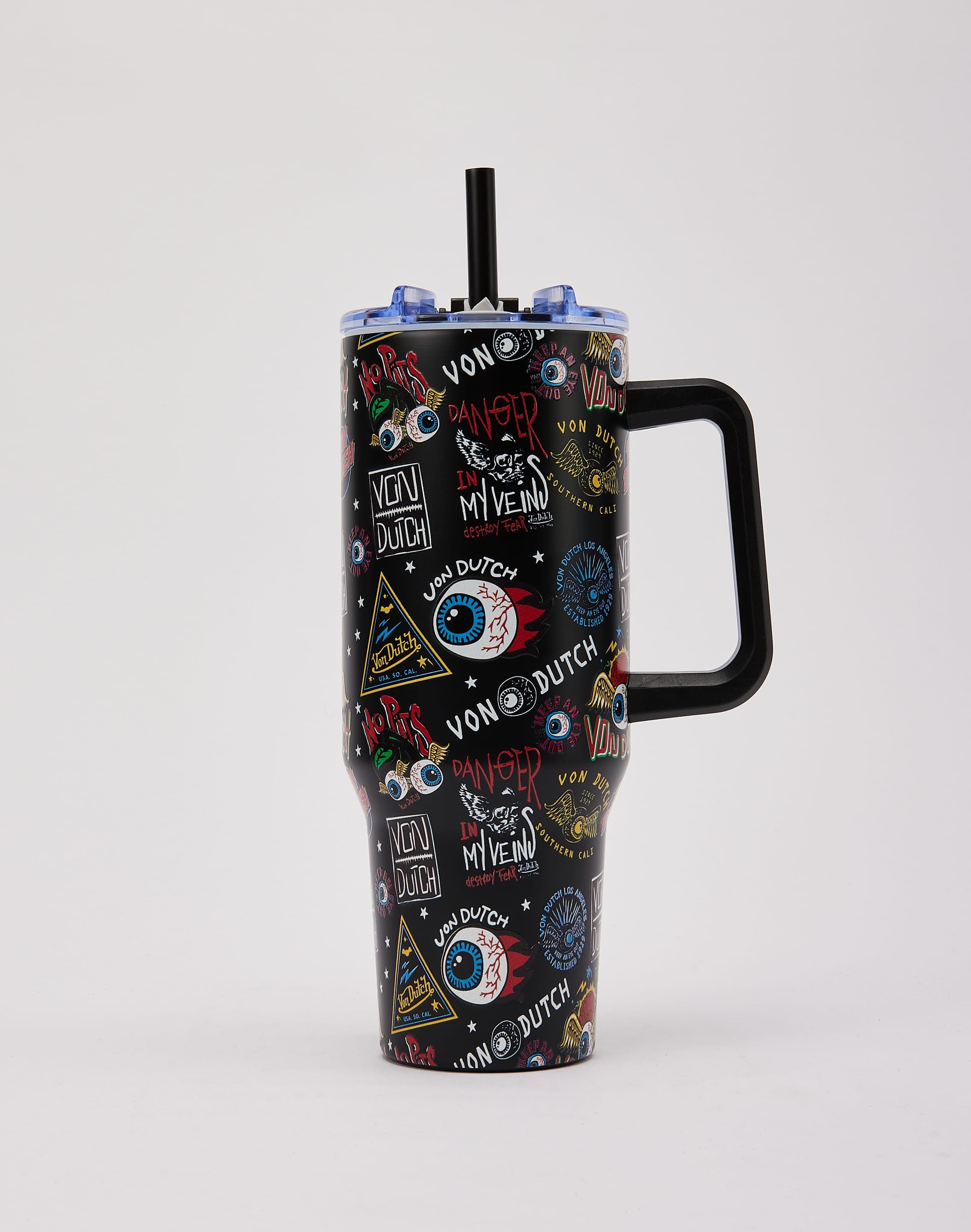 Photo of Von Dutch Allover Logo Print 40oz Tumbler