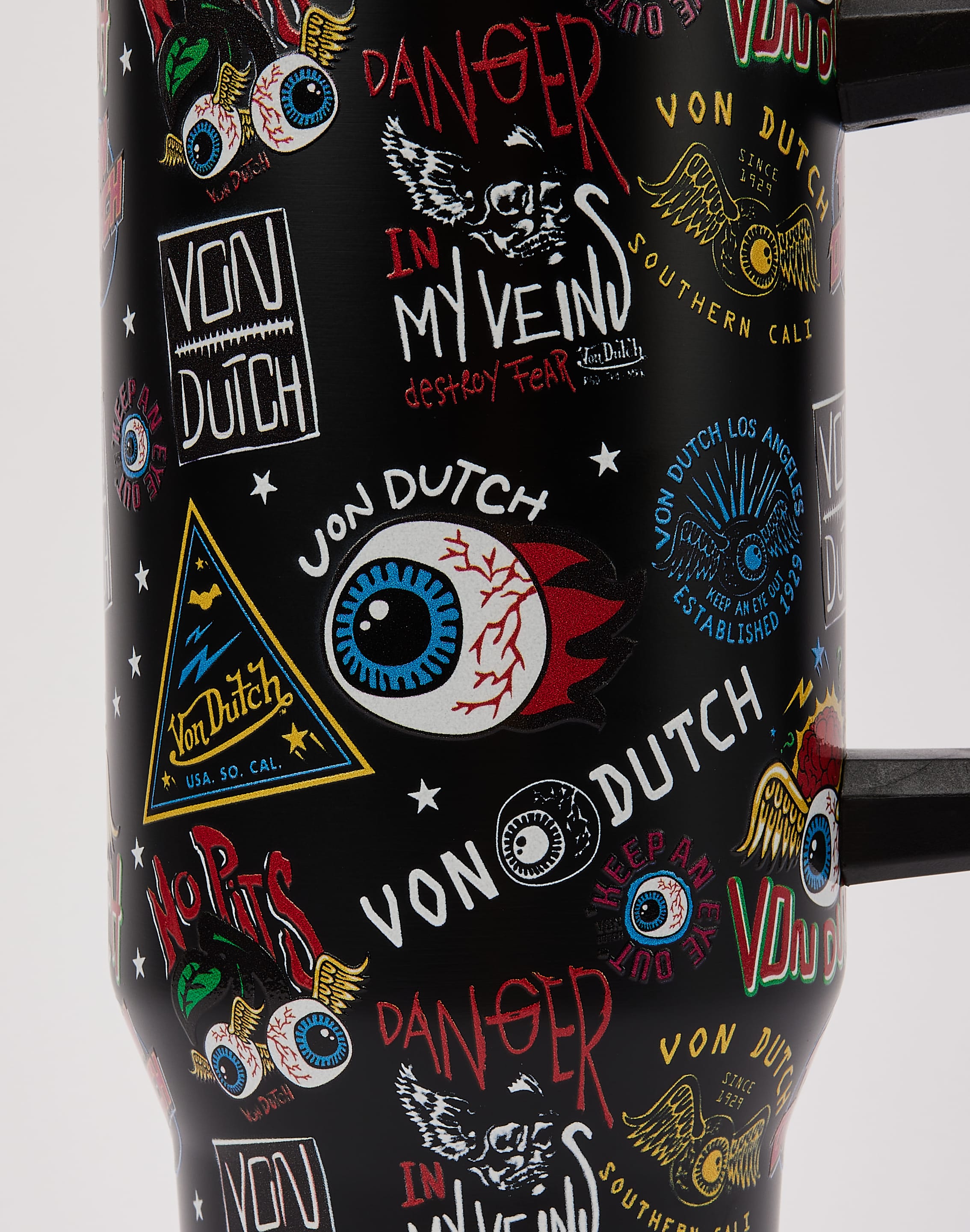 Photo of Von Dutch Allover Logo Print 40oz Tumbler