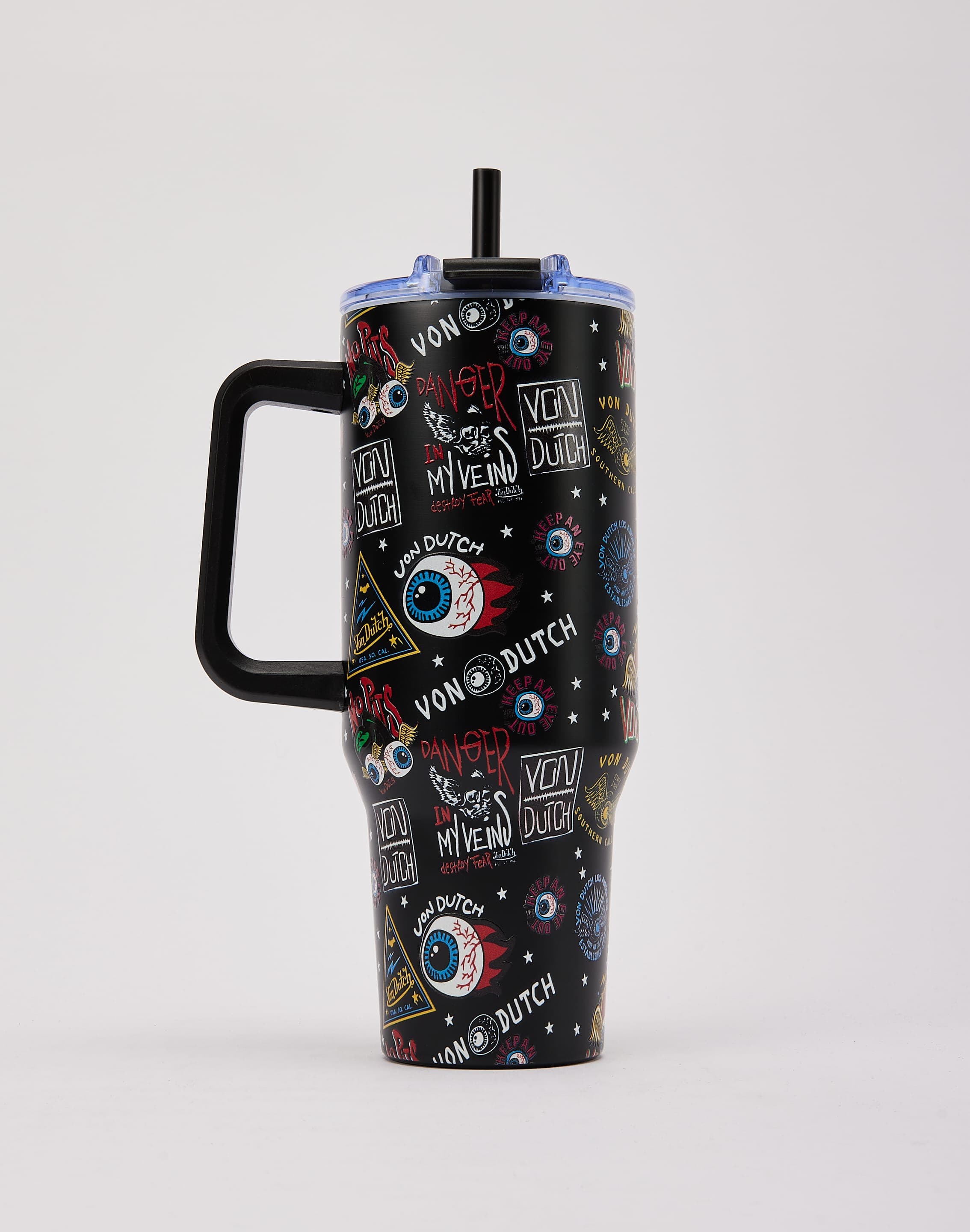 Photo of Von Dutch Allover Logo Print 40oz Tumbler