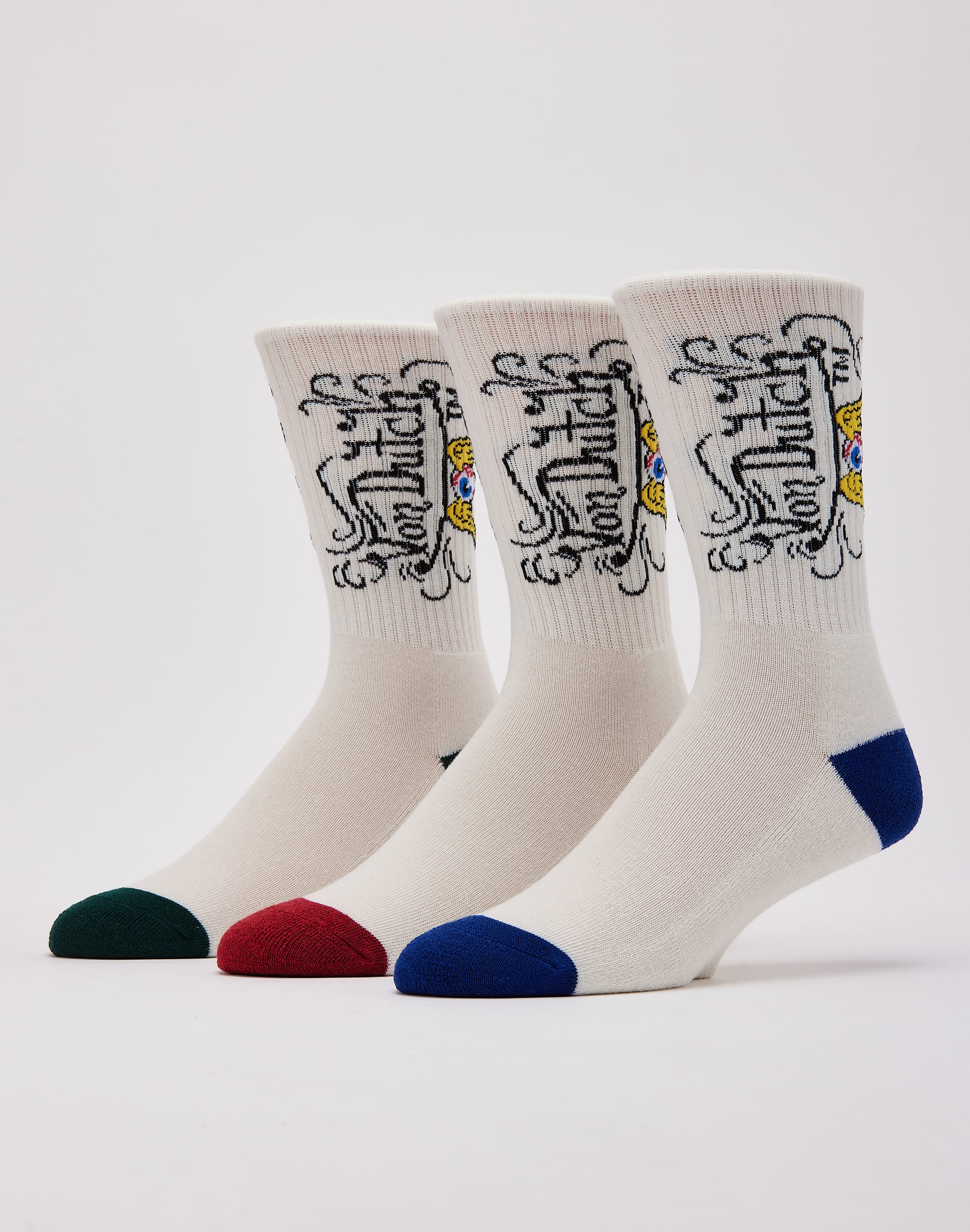 Photo of Von Dutch Eye Logo Crew Socks 3-Pack