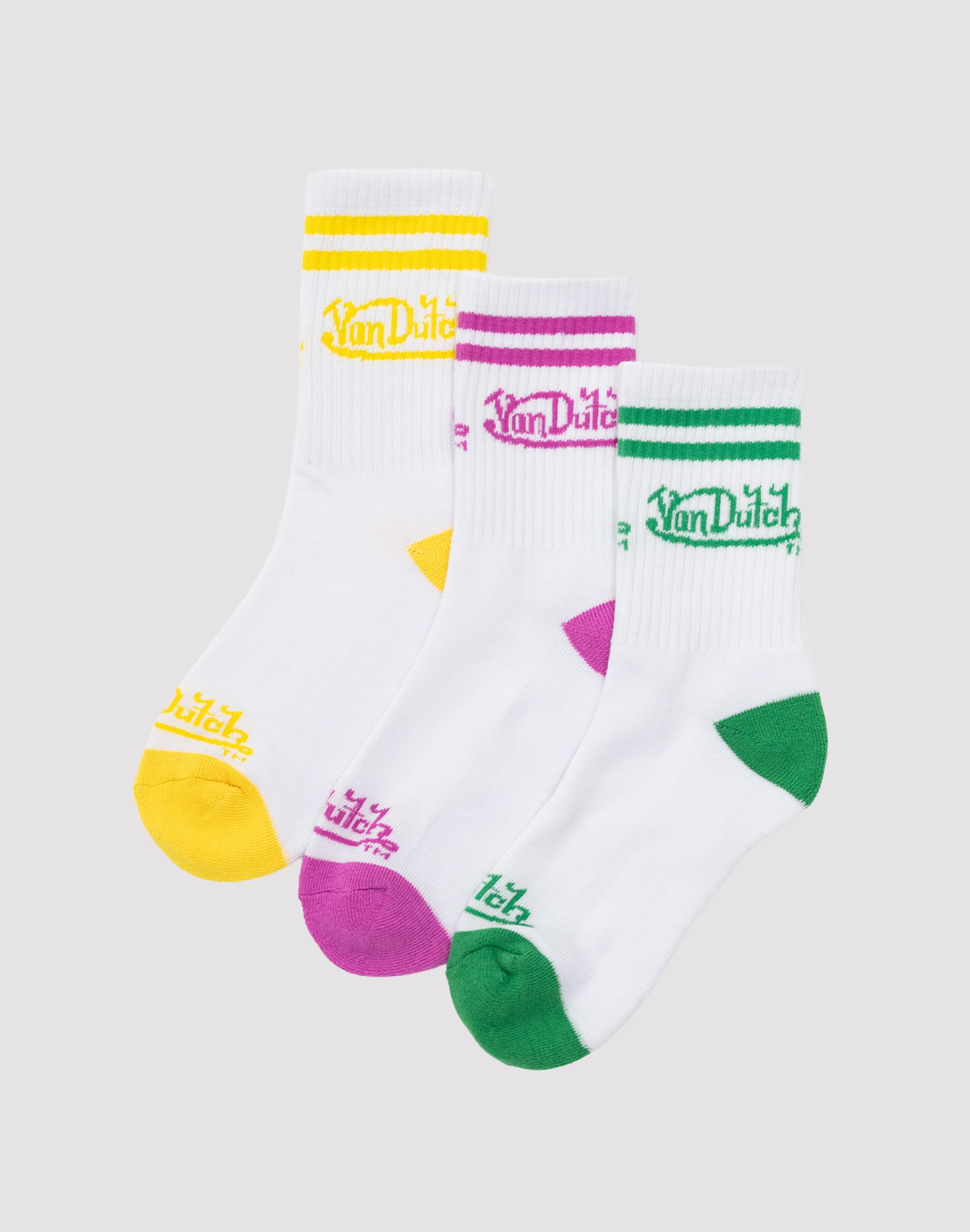 Photo of Von Dutch Quarter Crew Socks 3-Pack