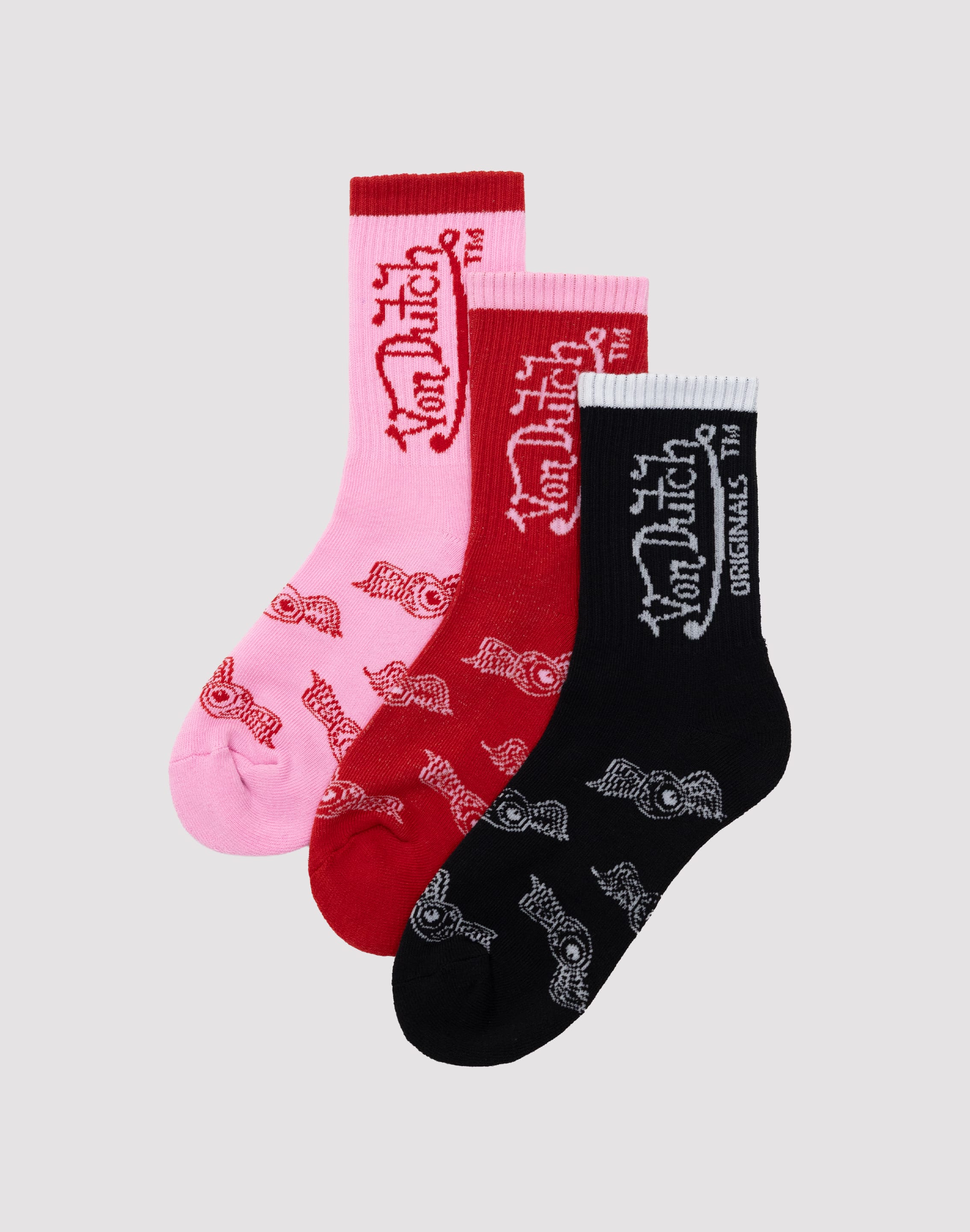 Photo of Von Dutch Quarter Crew Socks 3-Pack