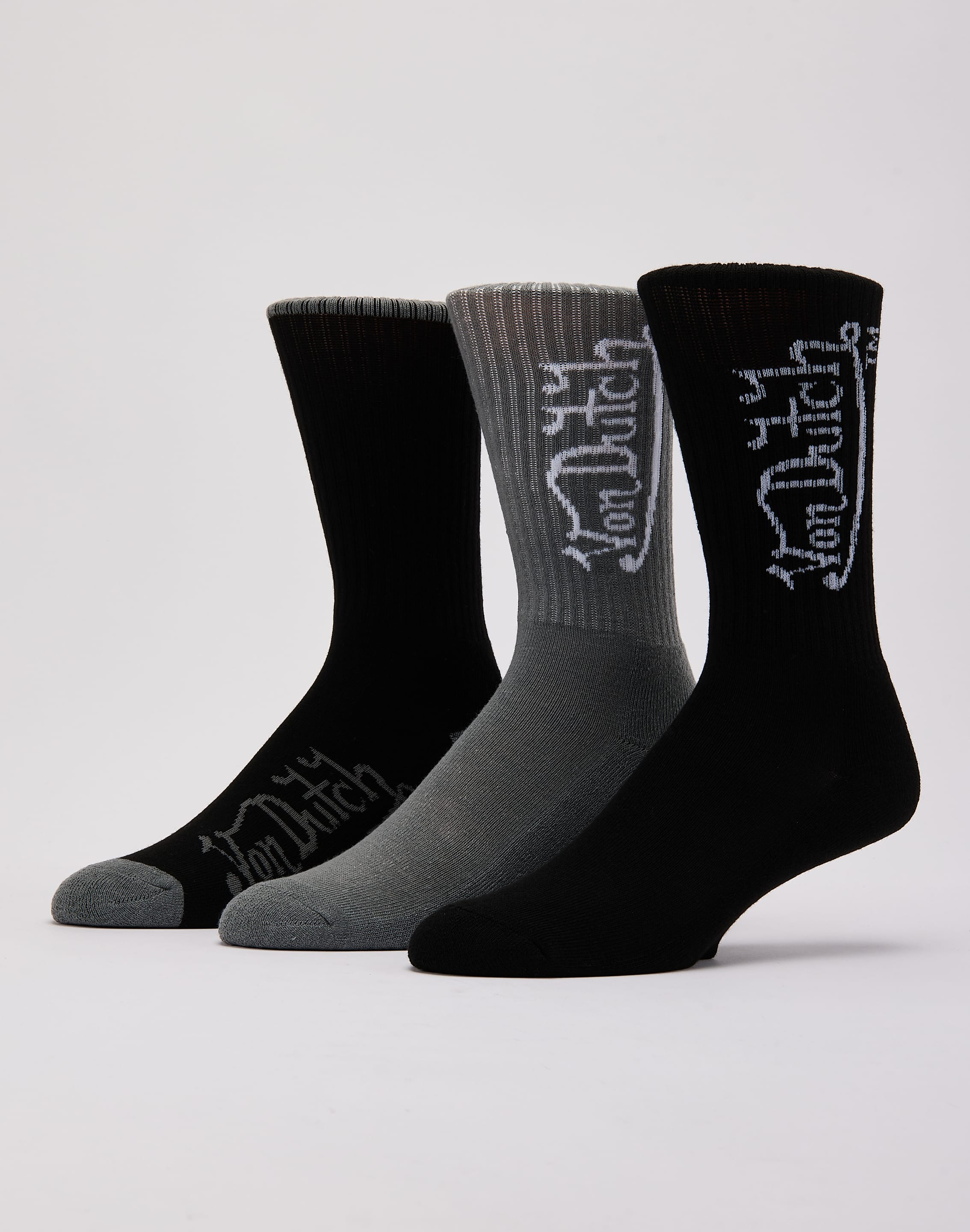 Photo of Von Dutch Logo Crew Socks 3-Pack