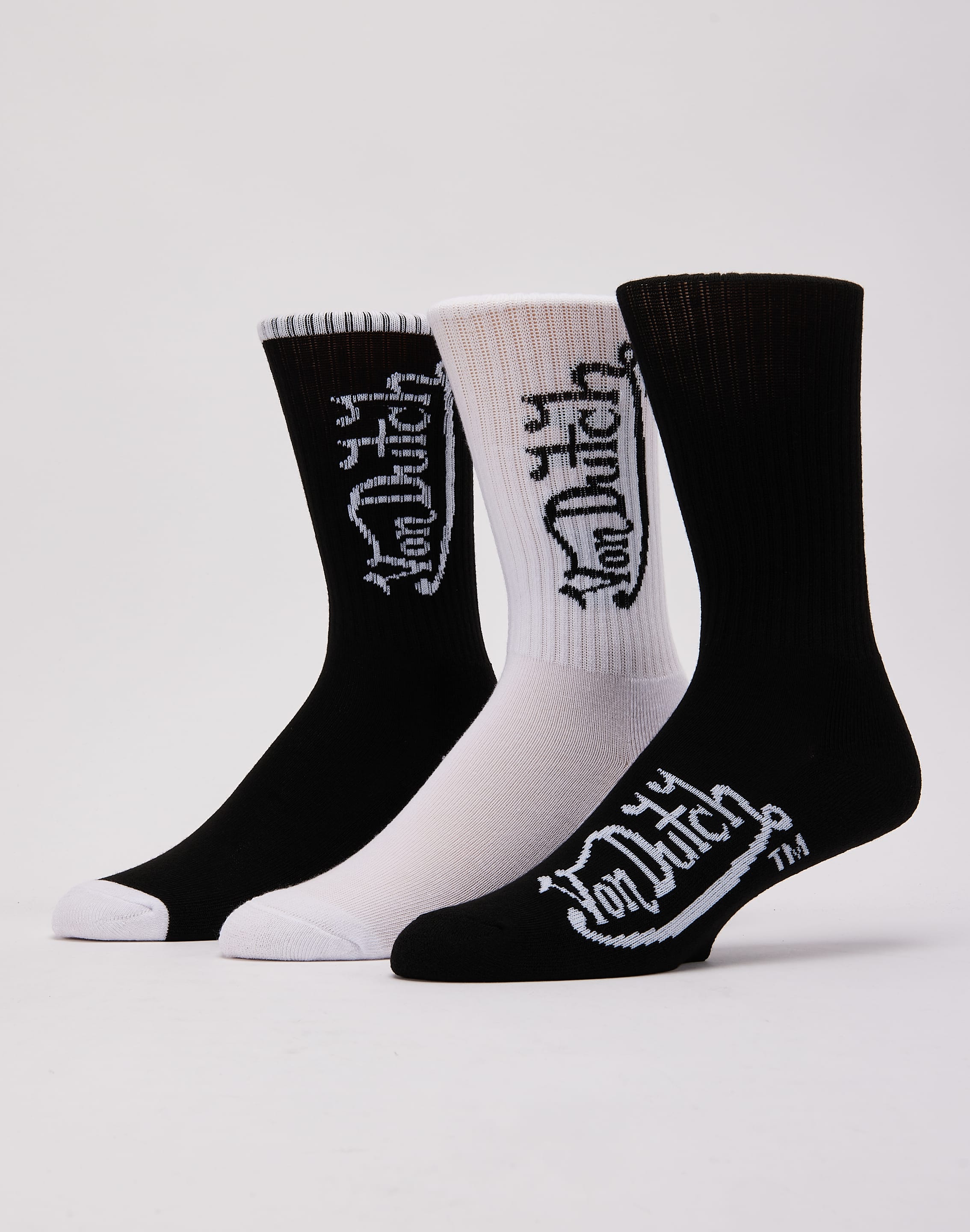 Photo of Von Dutch Logo Crew Socks 3-Pack