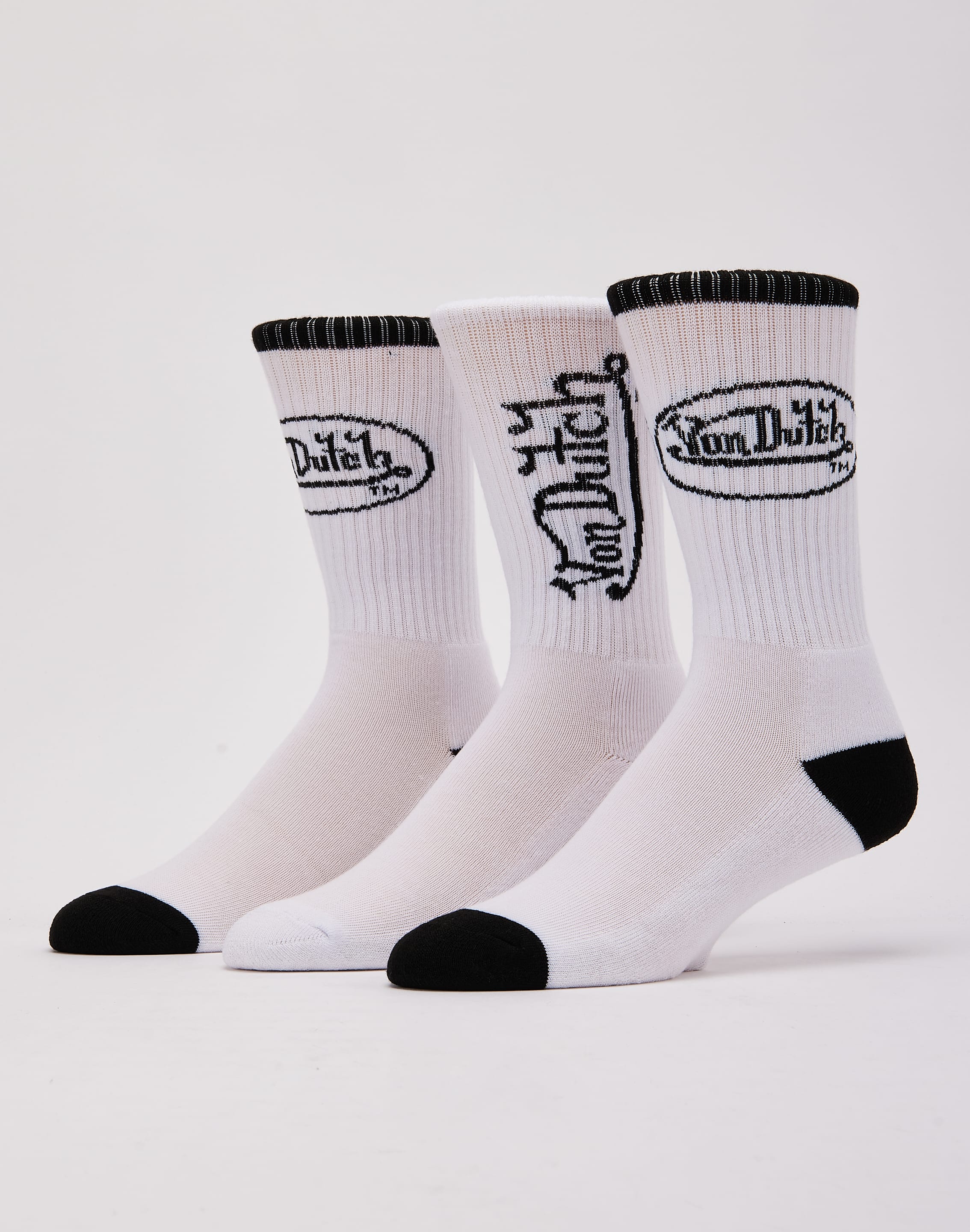Photo of Von Dutch Logo Crew Socks 3-Pack