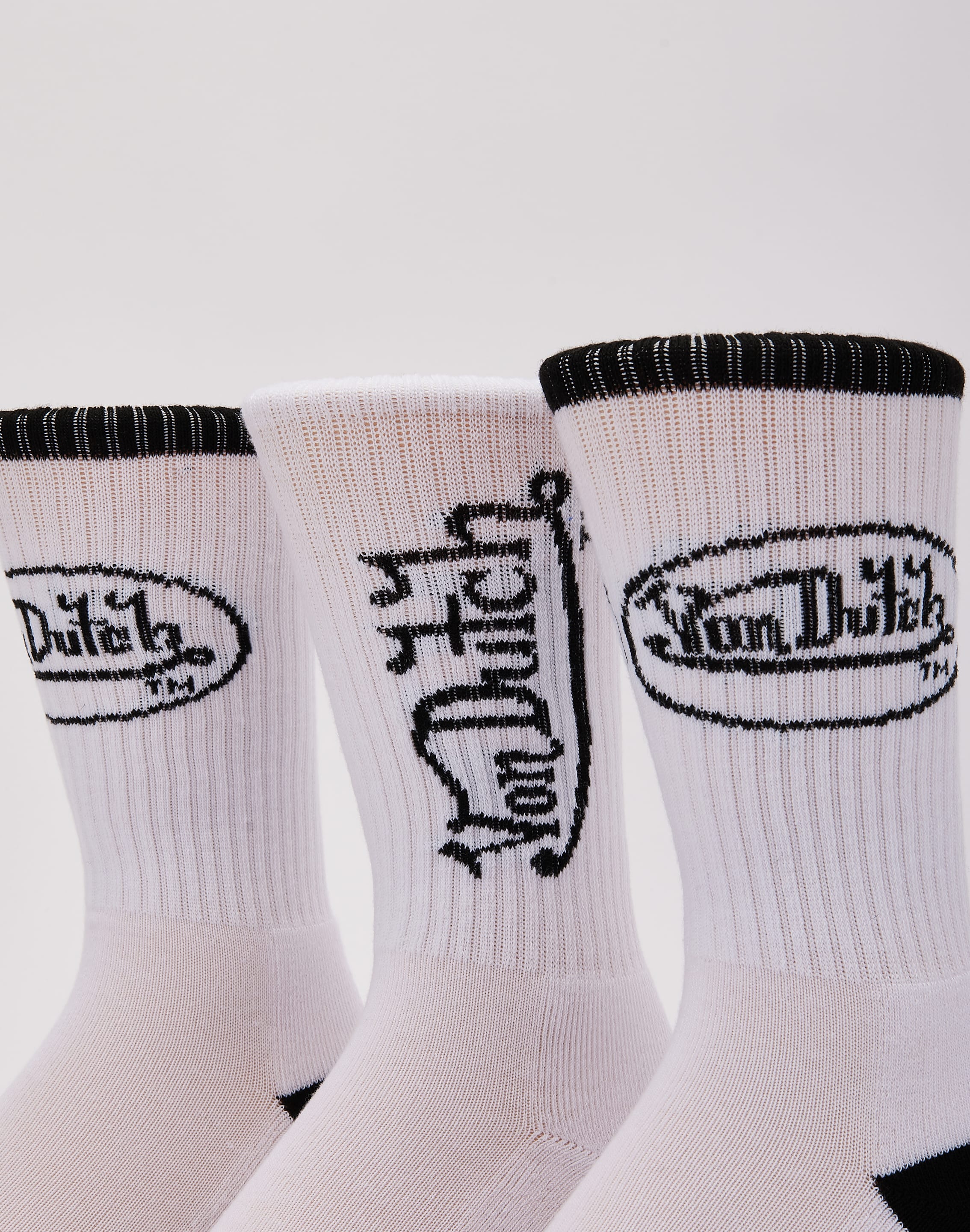 Photo of Von Dutch Logo Crew Socks 3-Pack