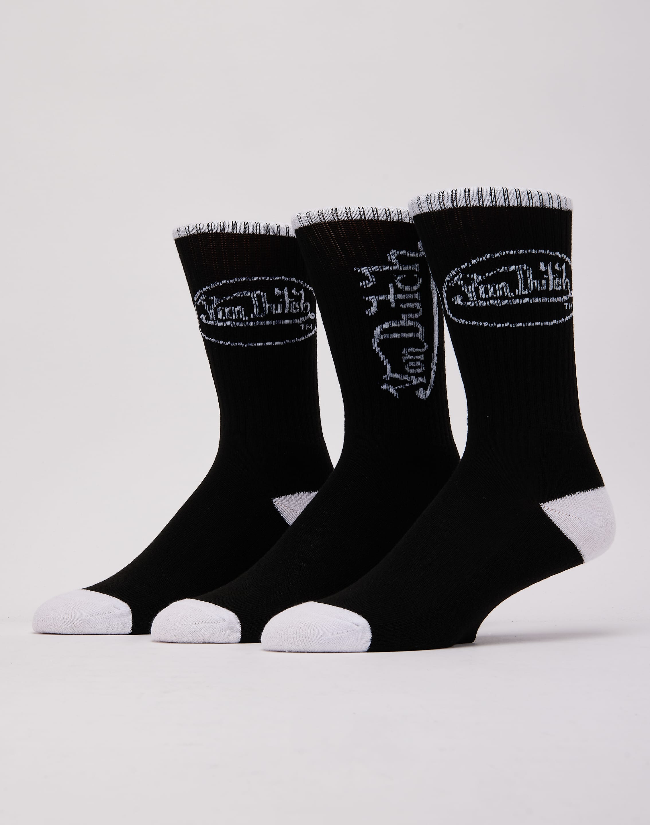 Photo of Von Dutch Logo Crew Socks 3-Pack